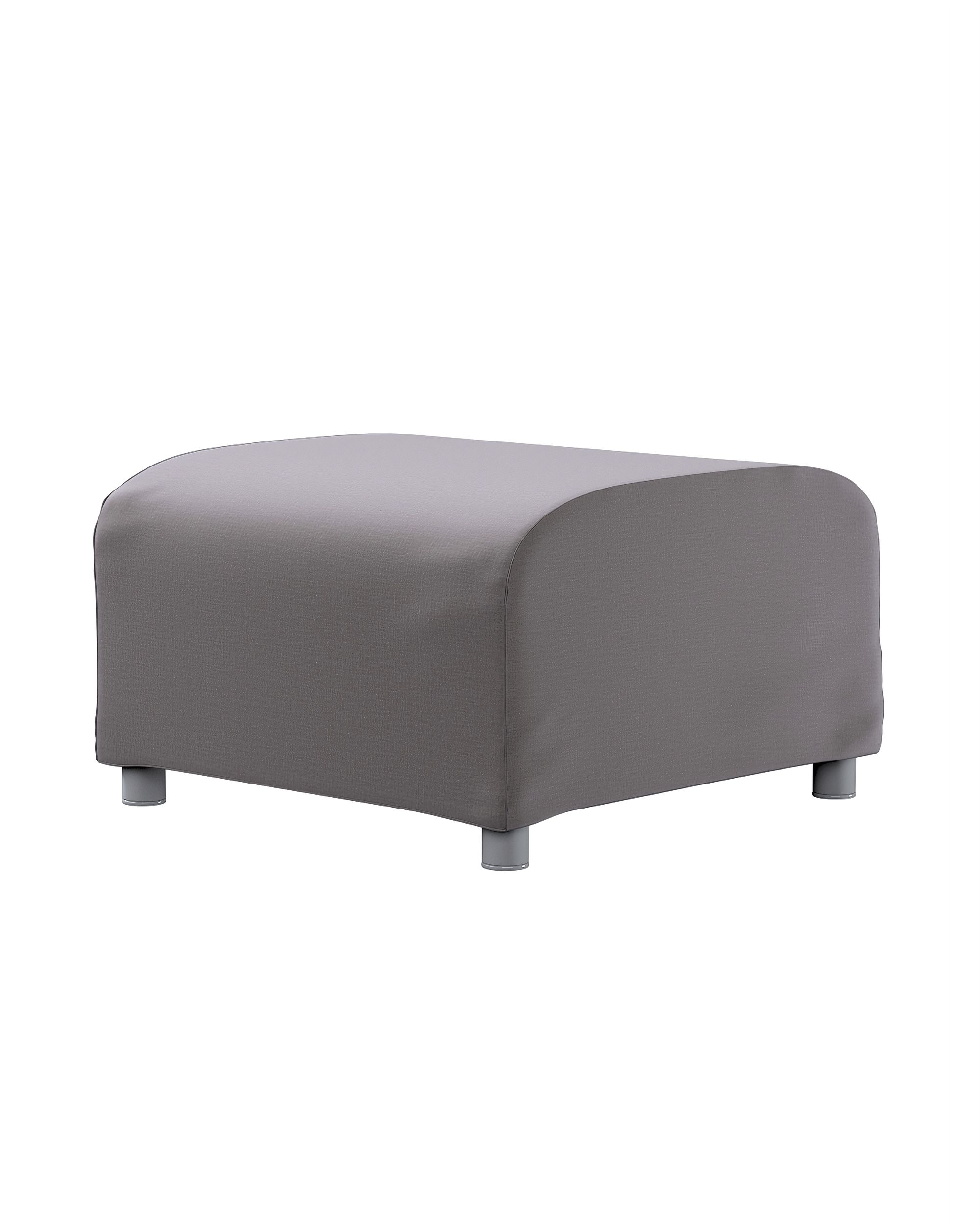 Bezug für Klippan Hocker Farbe braun Stoff samt