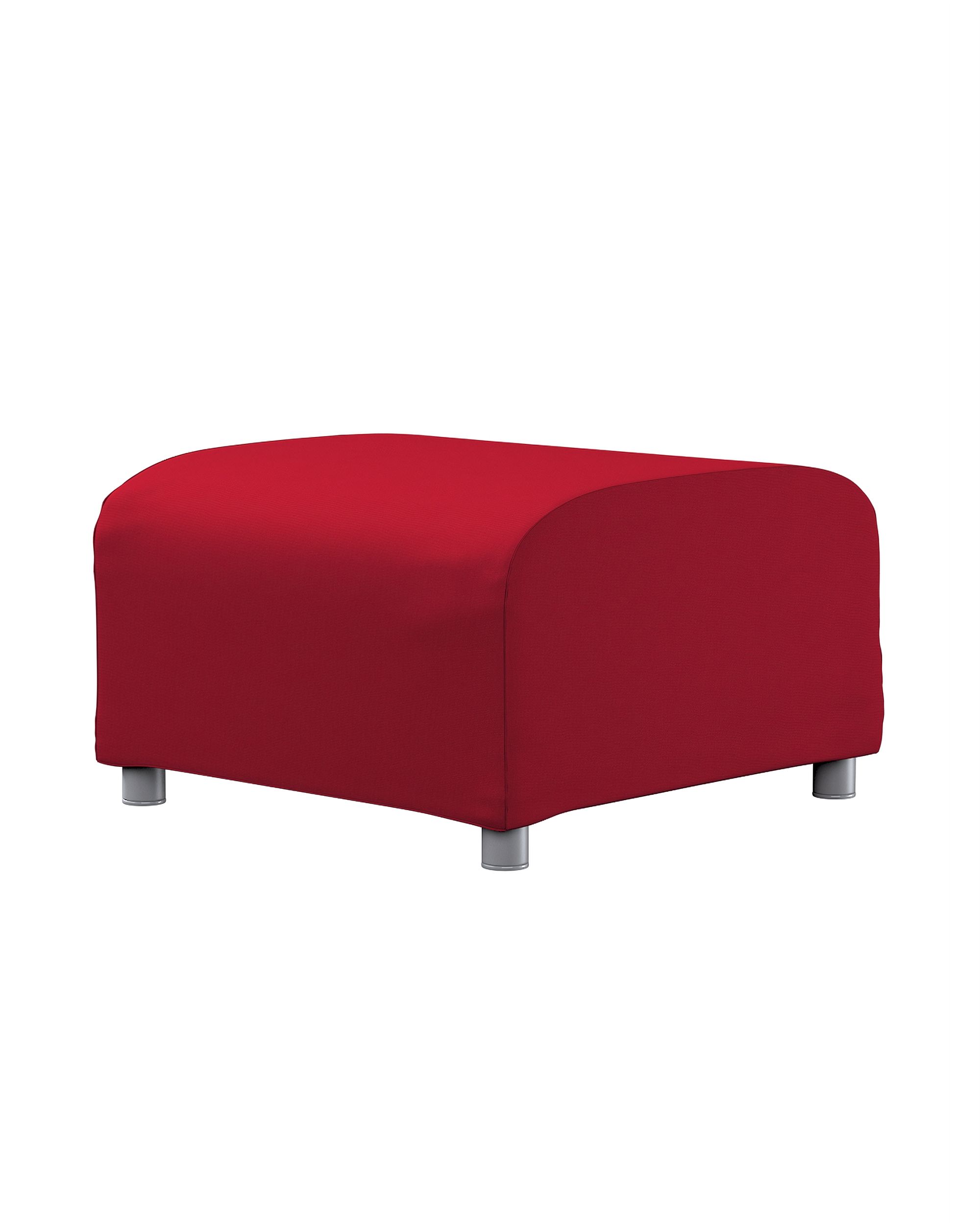 Bezug für Klippan Hocker Farbe rot Stoff strukturiert
