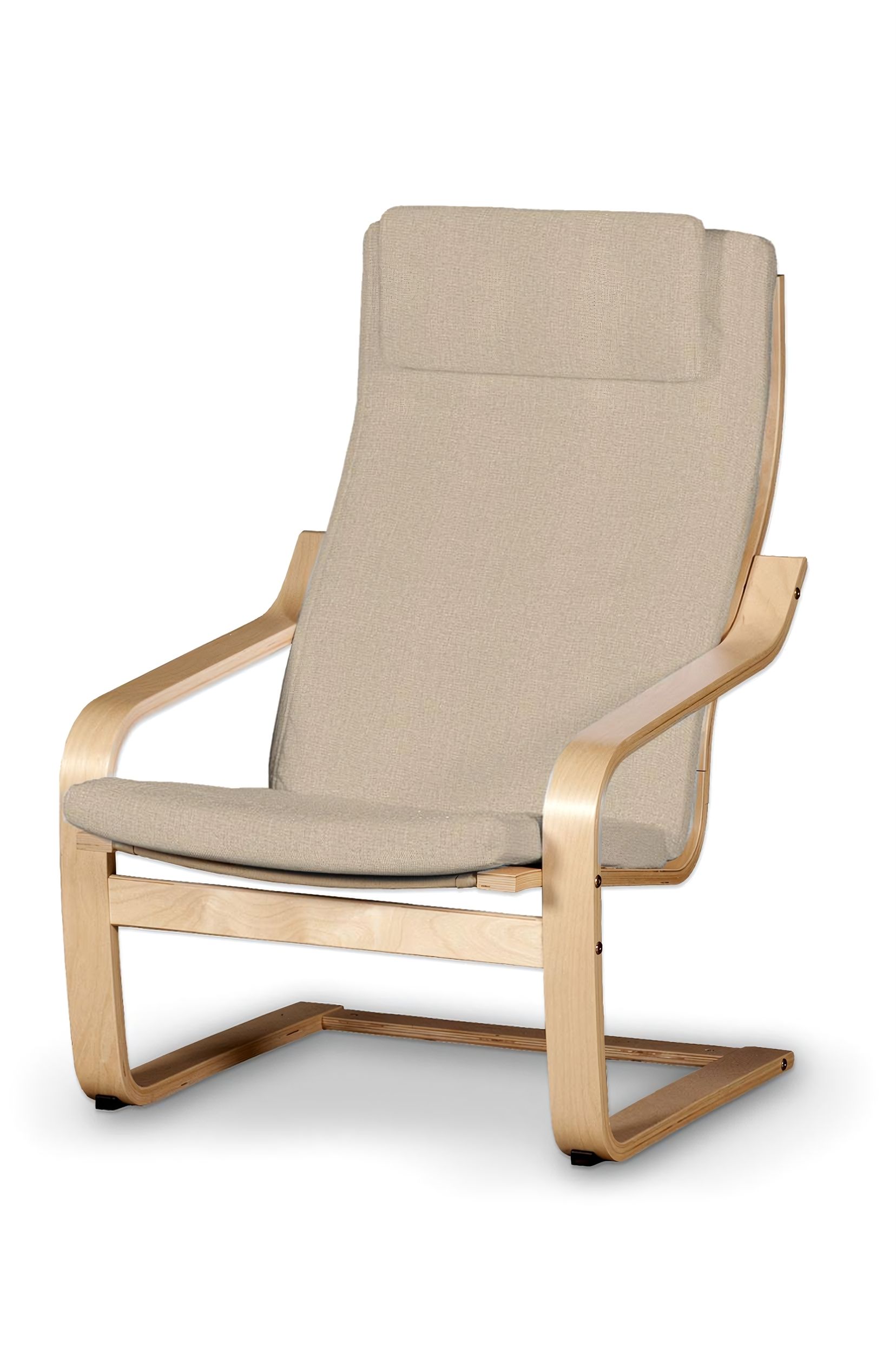Bezug für Poäng Sessel II Farbe beige Stoff strukturiert