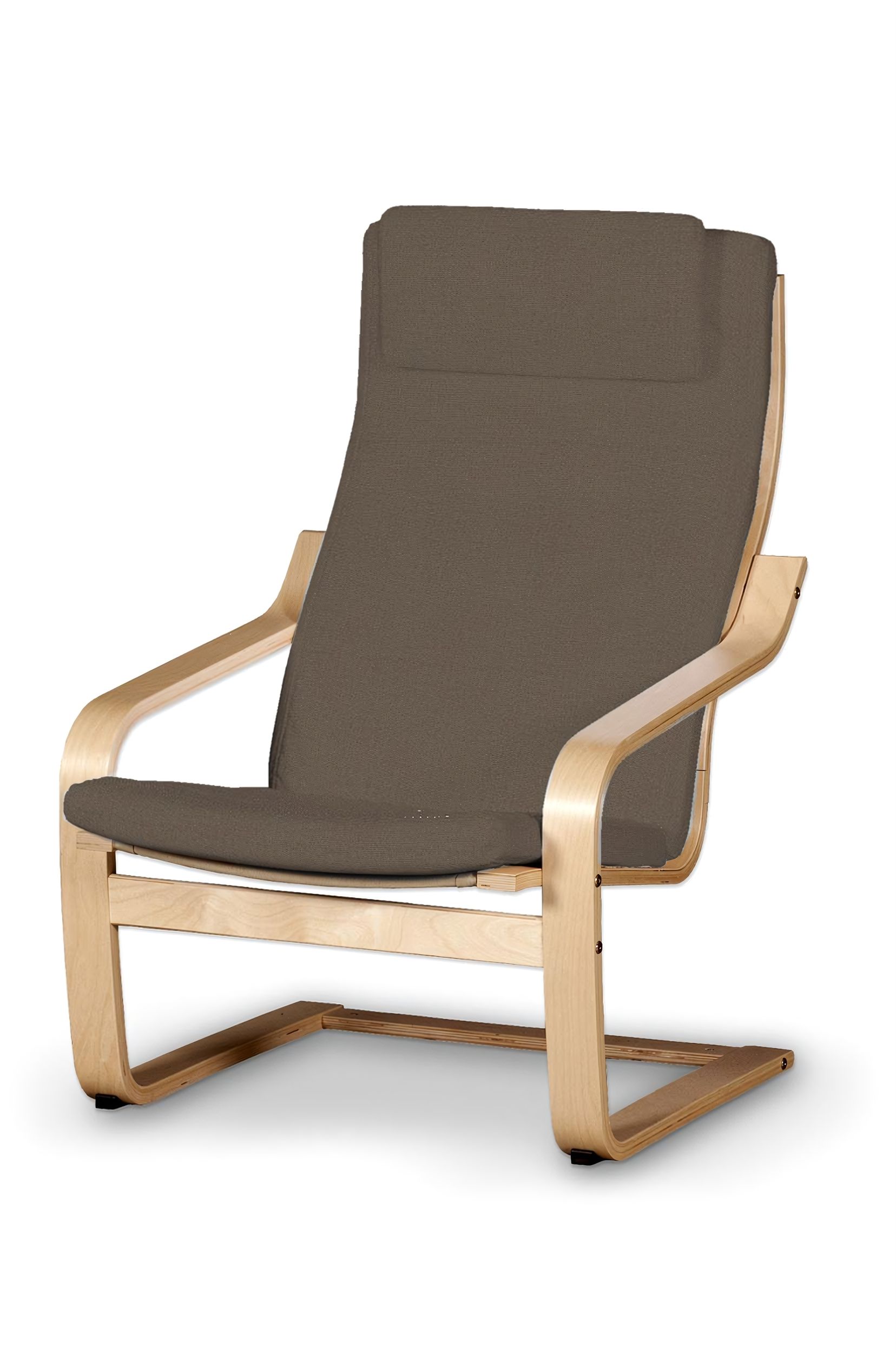 Bezug für Poäng Sessel II Farbe braun Stoff strukturiert