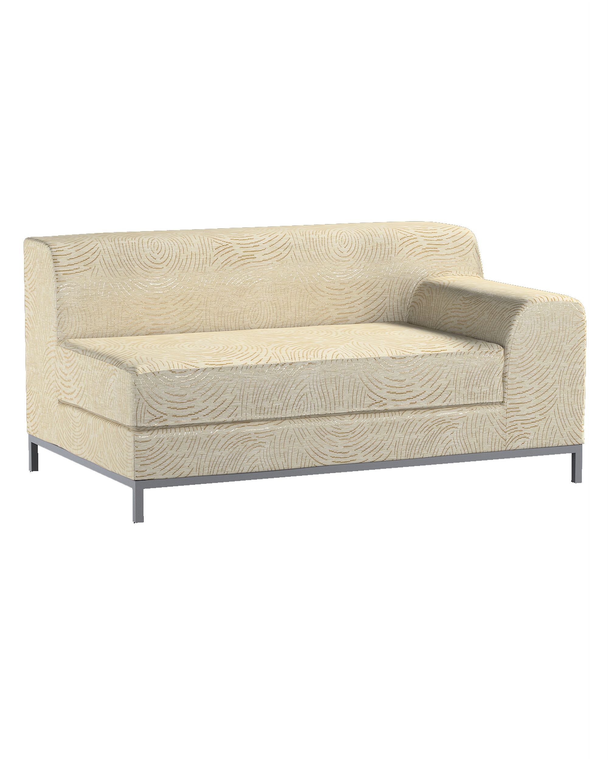 Kramfors 2-Sitzer Sofabezug, Lehne rechts Farbe beige Stoff glänzend, strukturiert, gemustert