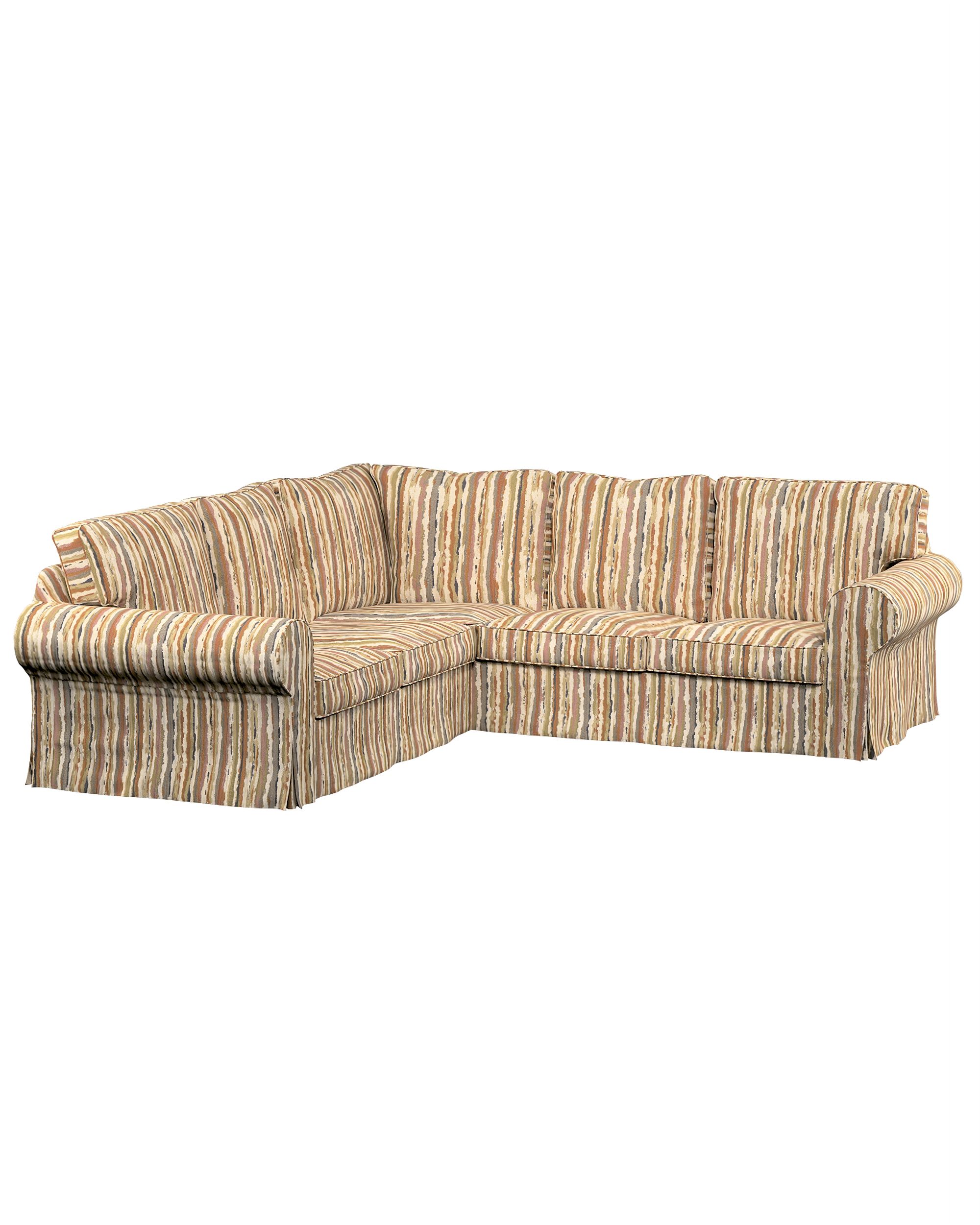 Bezug für Ektorp Ecksofa Farbe beige Stoff strukturiert, gemustert