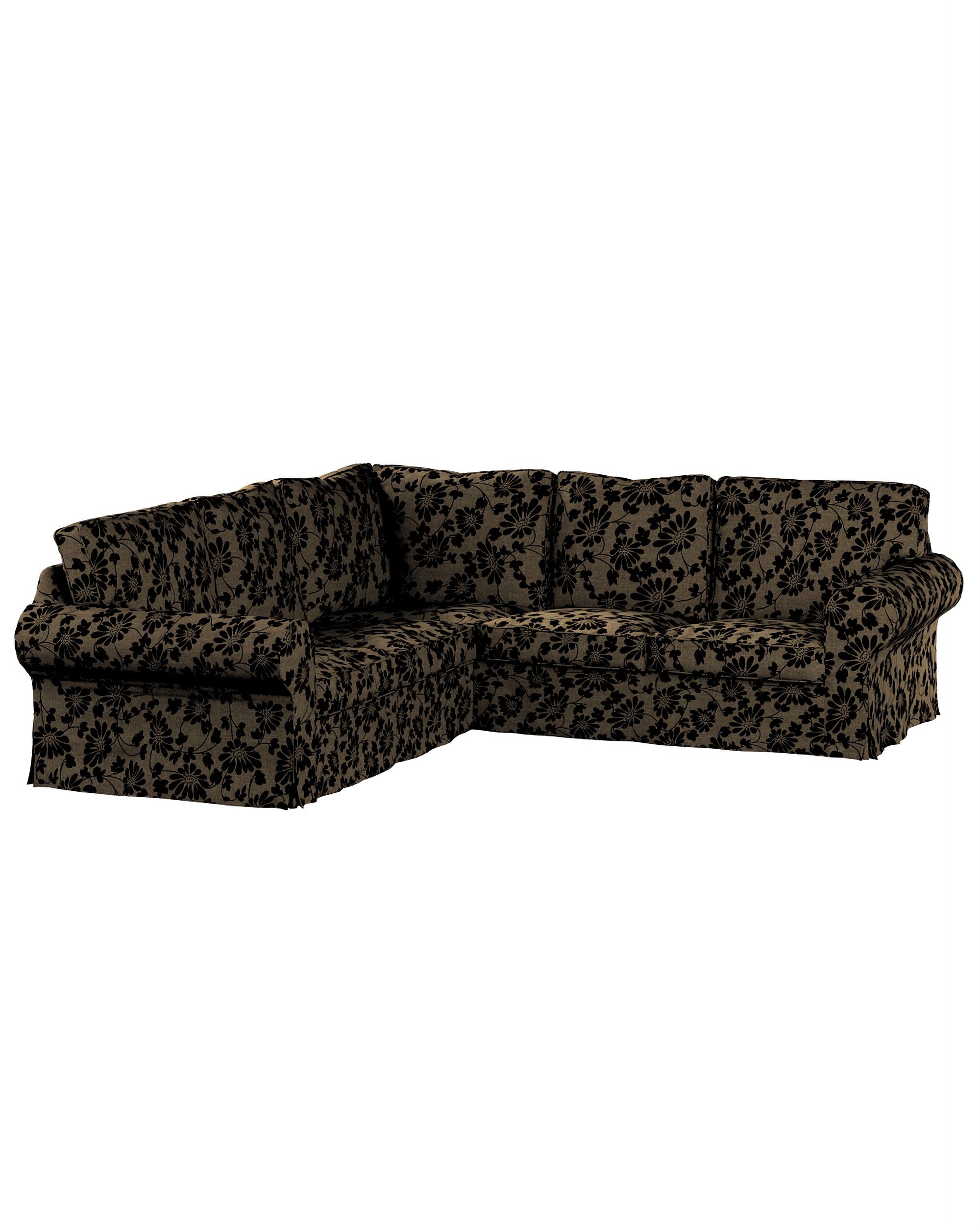 Bezug für Ektorp Ecksofa Farbe beige Stoff strukturiert, gemustert