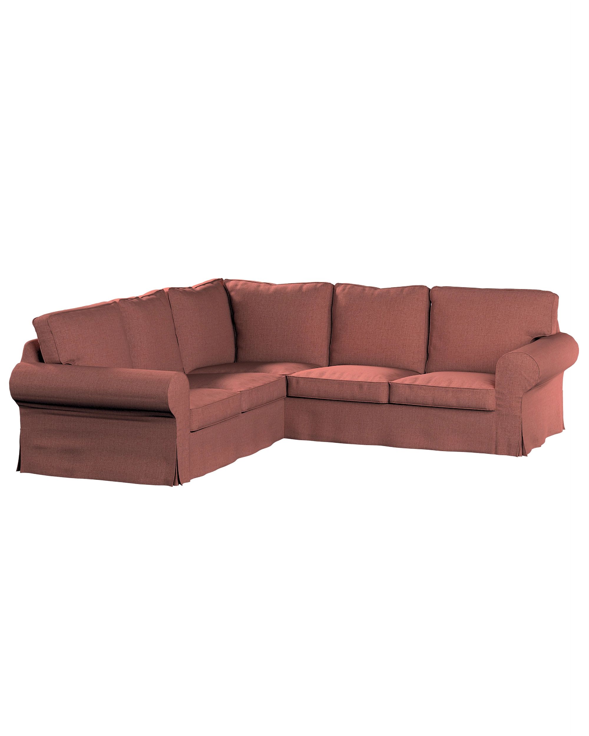 Bezug für Ektorp Ecksofa Farbe braun Stoff strukturiert