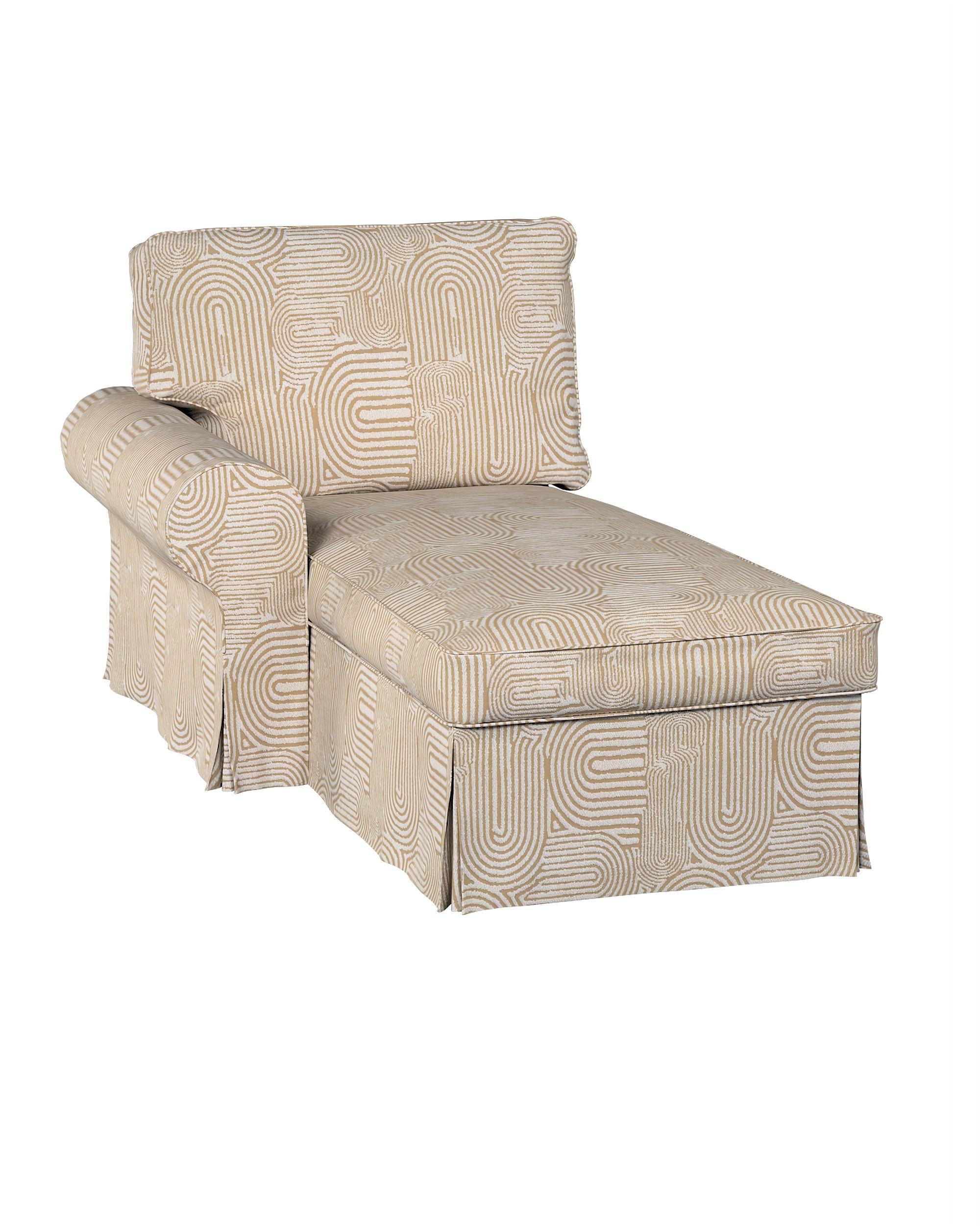 Bezug für Ektorp Récamiere links Farbe beige Stoff strukturiert, gemustert