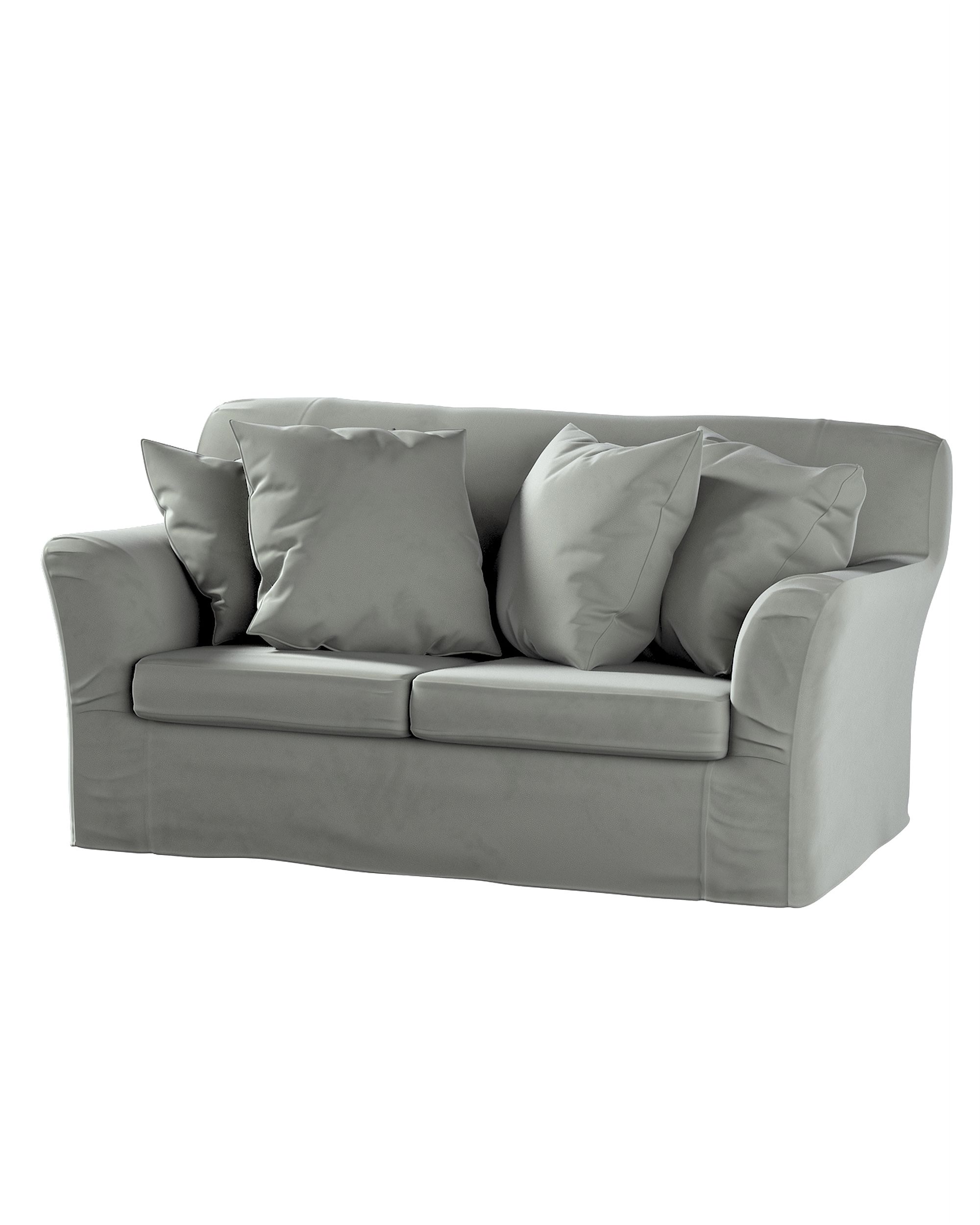 Bezug für Tomelilla 2-Sitzer Sofa nicht ausklappbar Farbe grau Stoff glänzend, samt