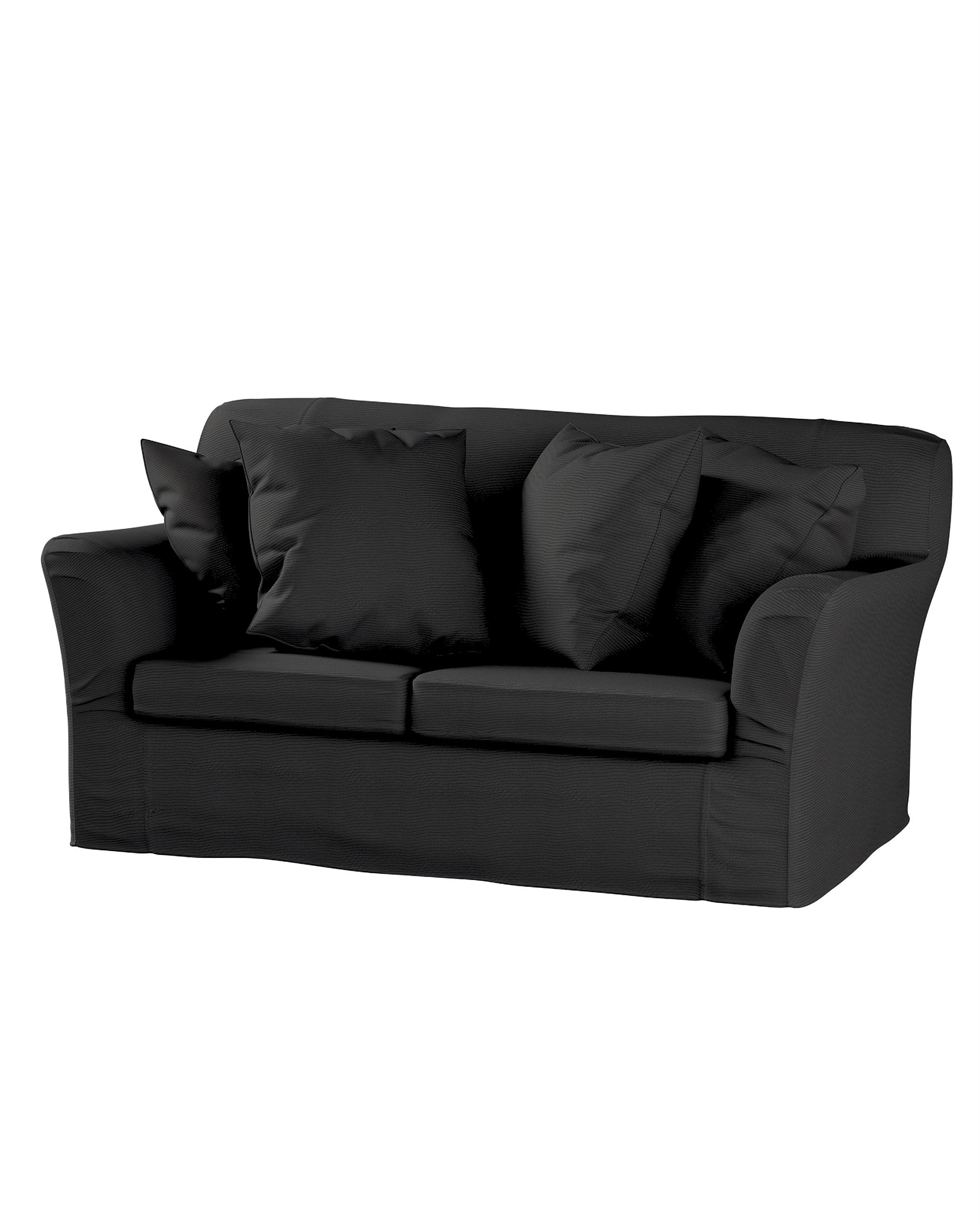 Bezug für Tomelilla 2-Sitzer Sofa nicht ausklappbar Farbe schwarz Stoff strukturiert