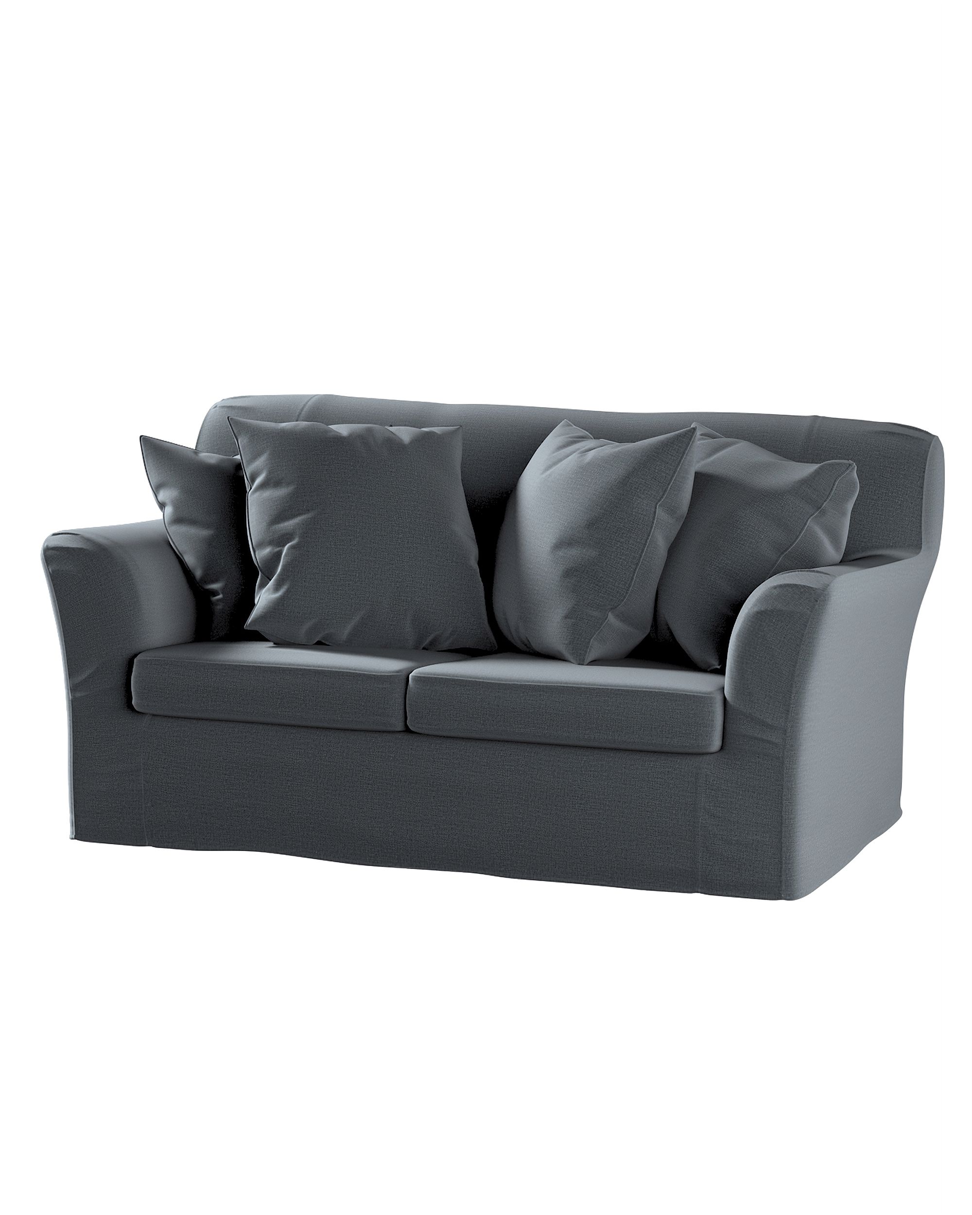 Bezug für Tomelilla 2-Sitzer Sofa nicht ausklappbar Farbe grau Stoff samt