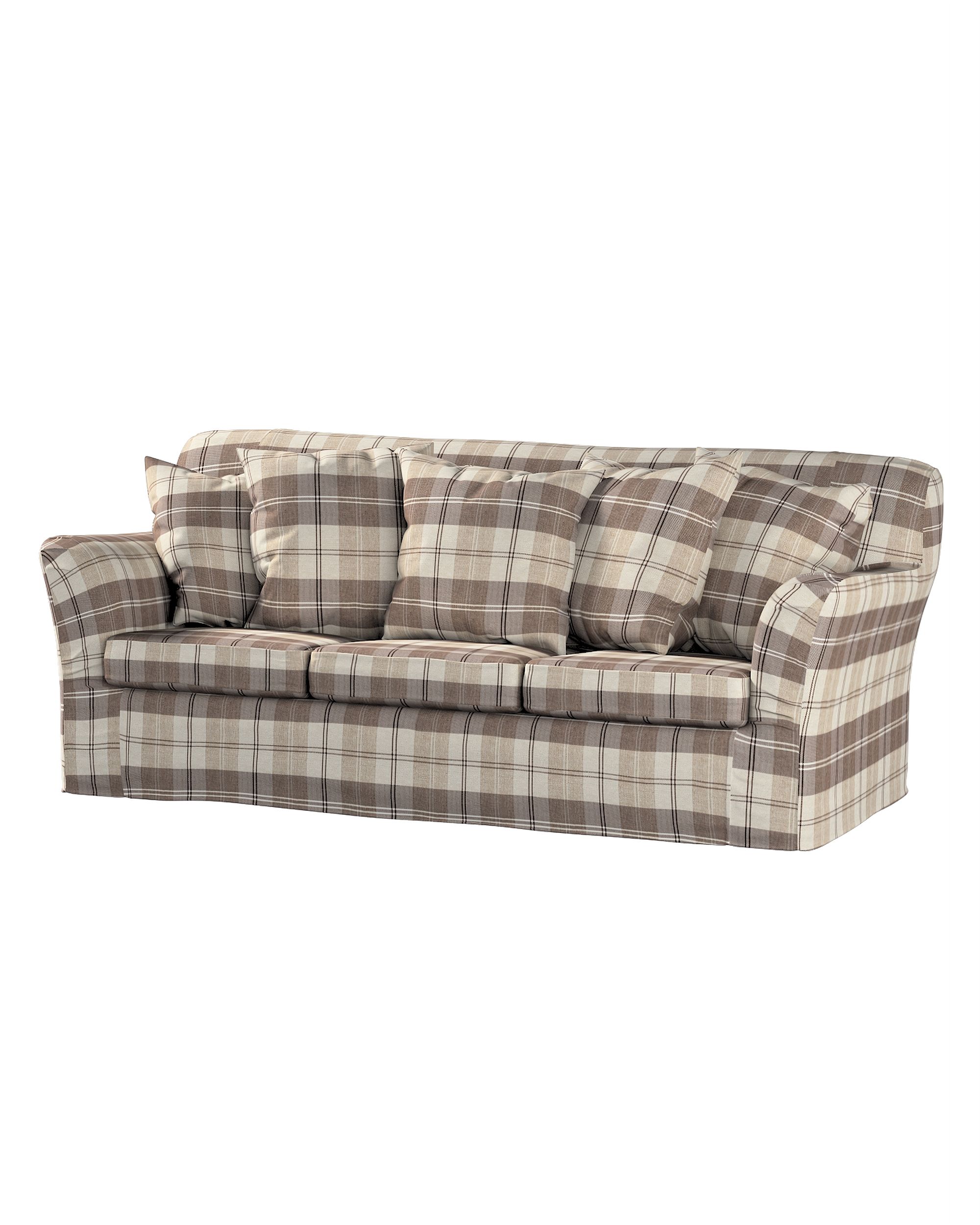 Bezug für Tomelilla 3-Sitzer Sofa nicht ausklappbar Farbe beige Stoff strukturiert, gemustert