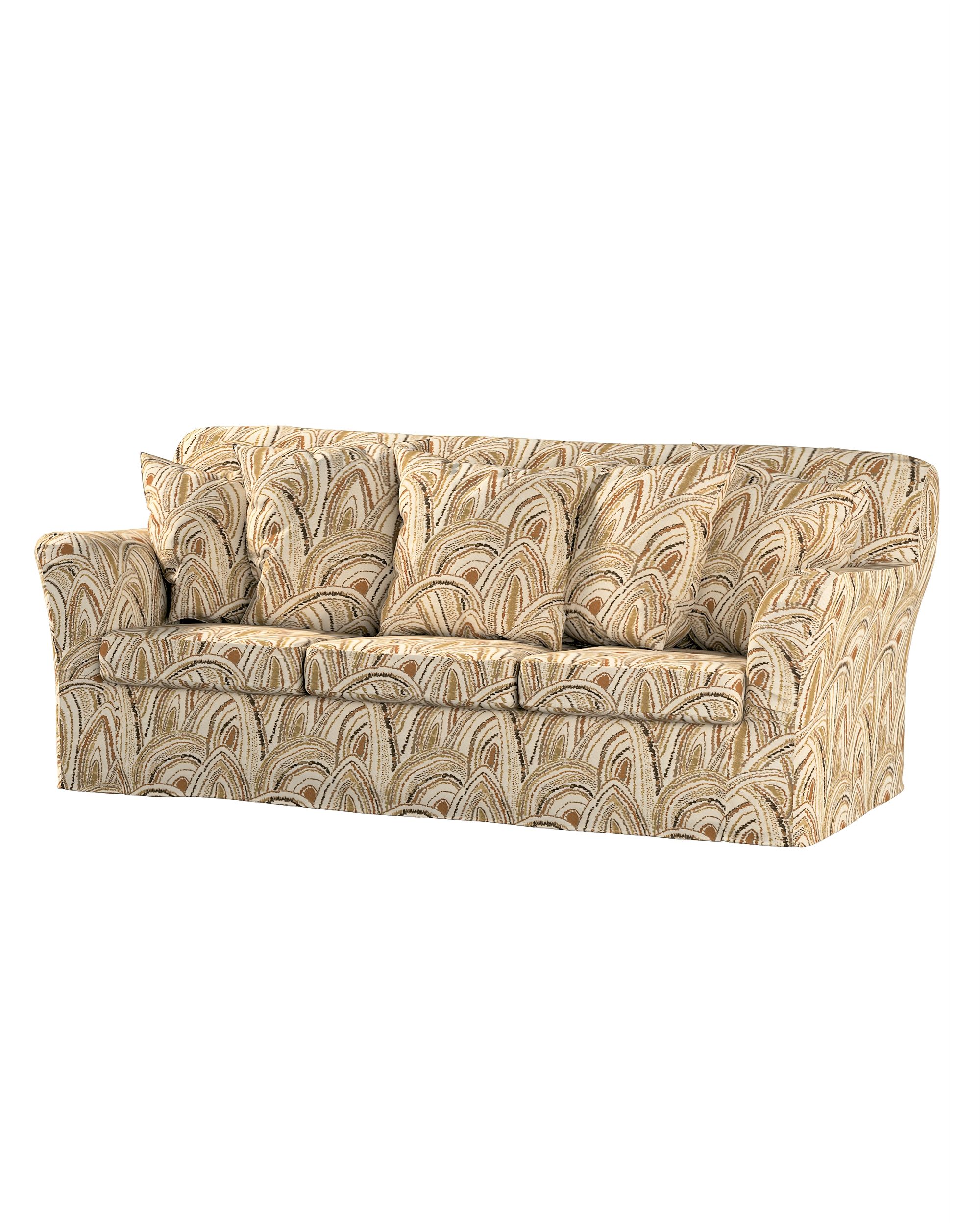 Bezug für Tomelilla 3-Sitzer Sofa nicht ausklappbar Farbe beige Stoff strukturiert, gemustert