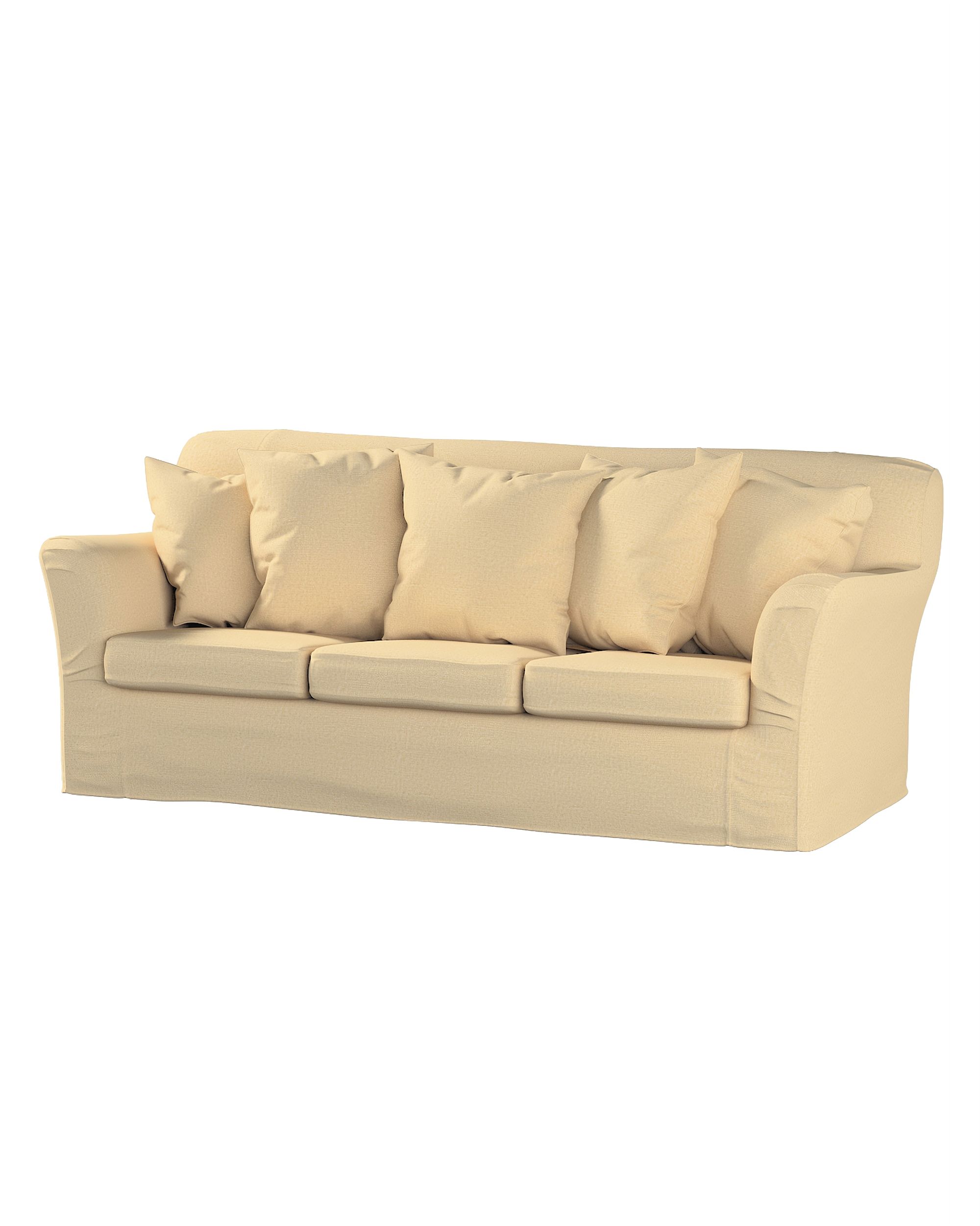 Bezug für Tomelilla 3-Sitzer Sofa nicht ausklappbar Farbe beige Stoff glänzend, strukturiert