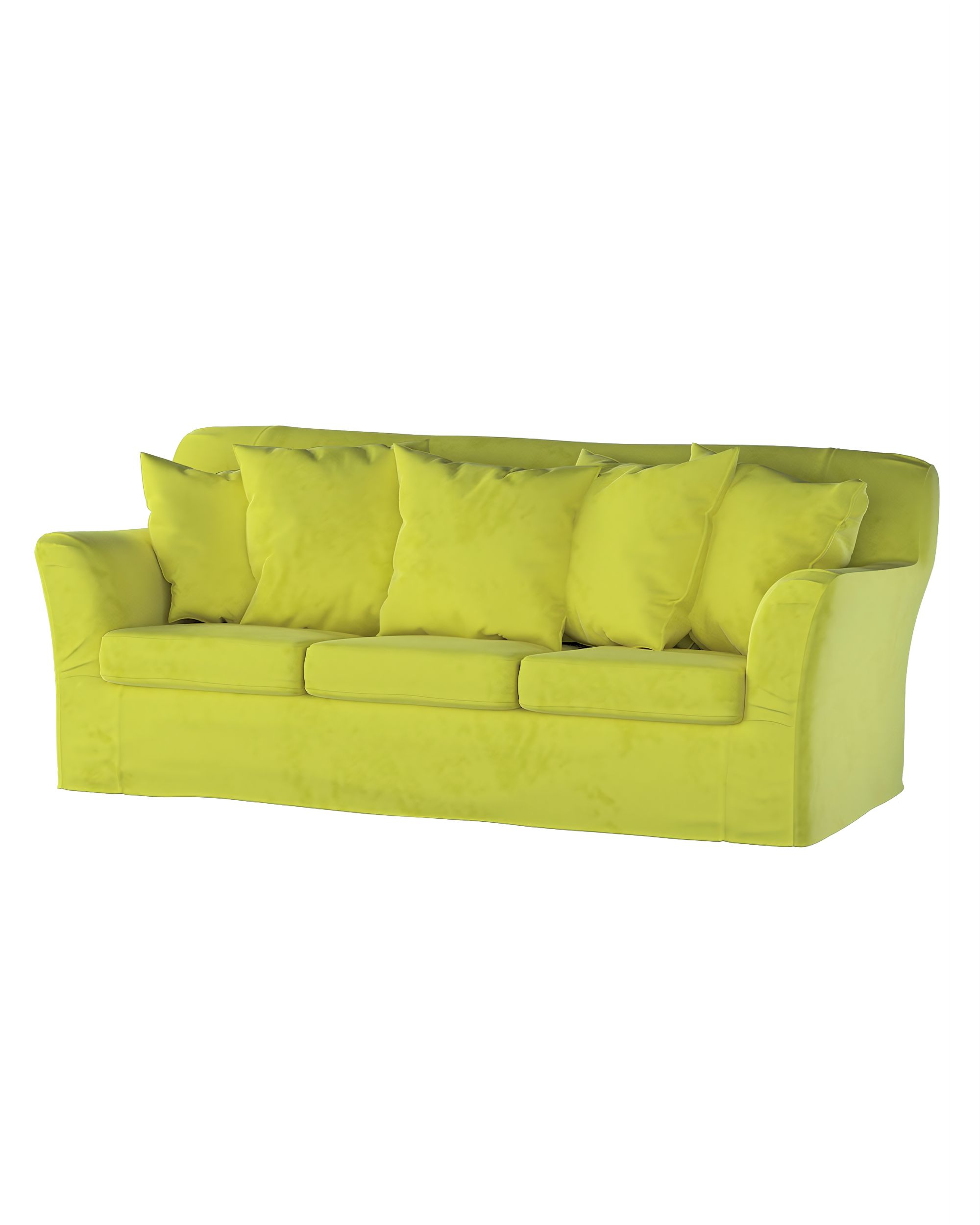 Bezug für Tomelilla 3-Sitzer Sofa nicht ausklappbar Farbe grün Stoff glänzend, samt