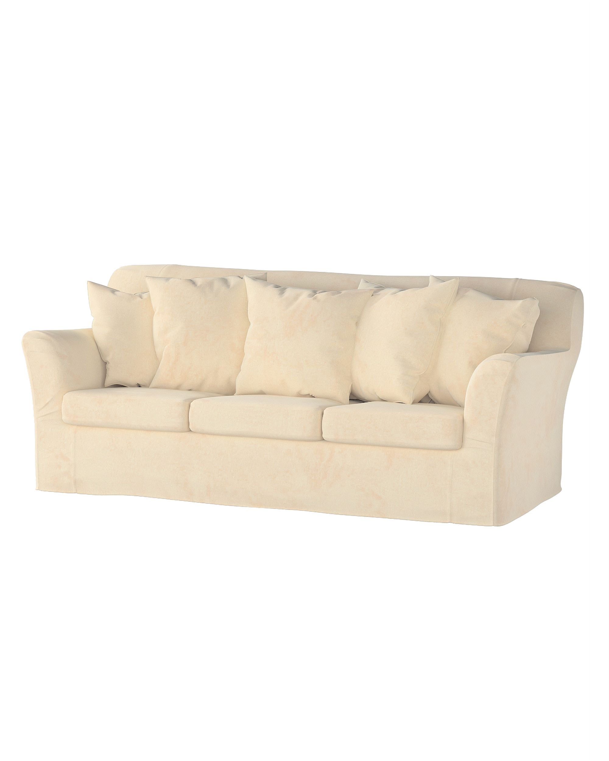 Bezug für Tomelilla 3-Sitzer Sofa nicht ausklappbar Farbe ecru Stoff glänzend, samt