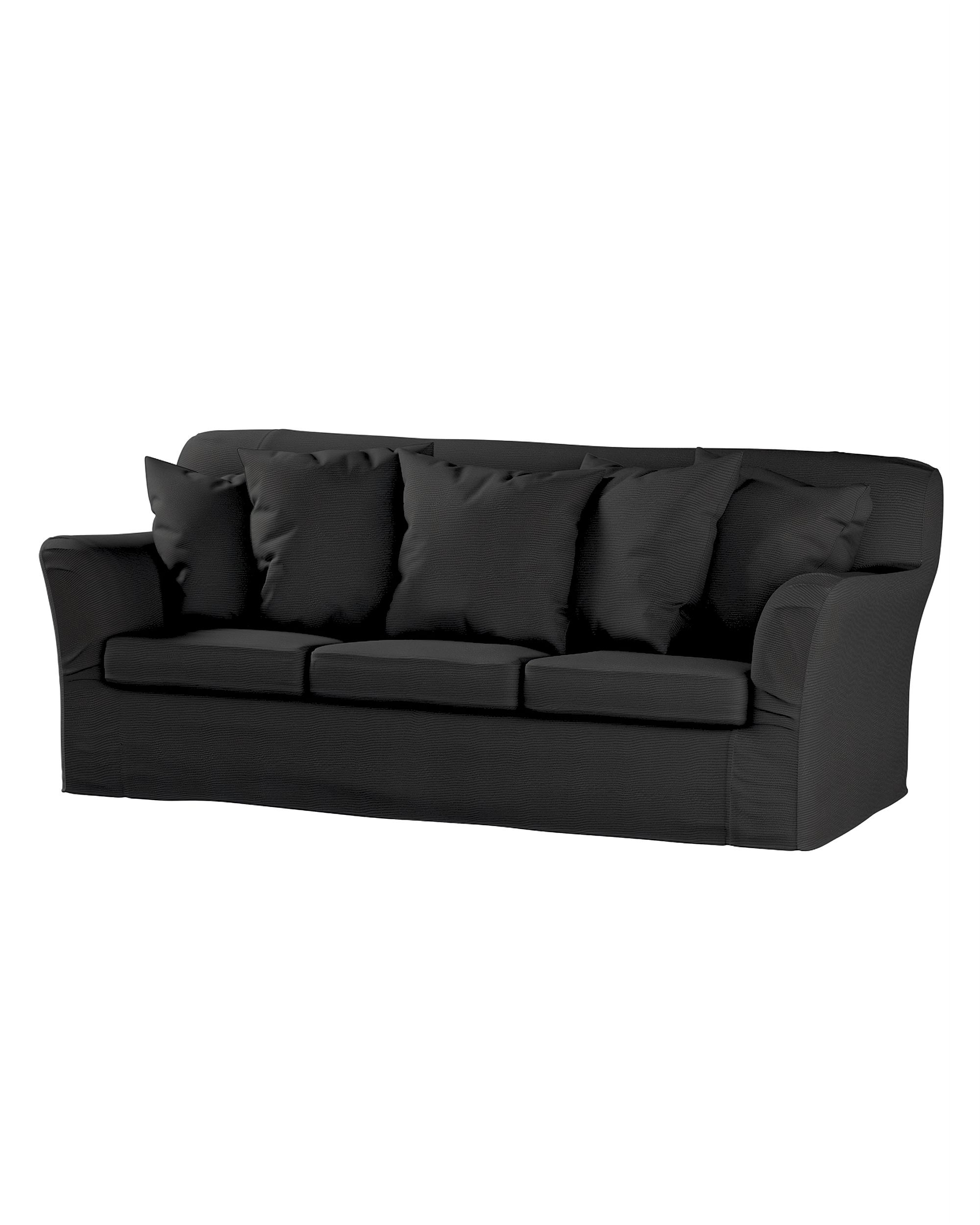 Bezug für Tomelilla 3-Sitzer Sofa nicht ausklappbar Farbe schwarz Stoff strukturiert