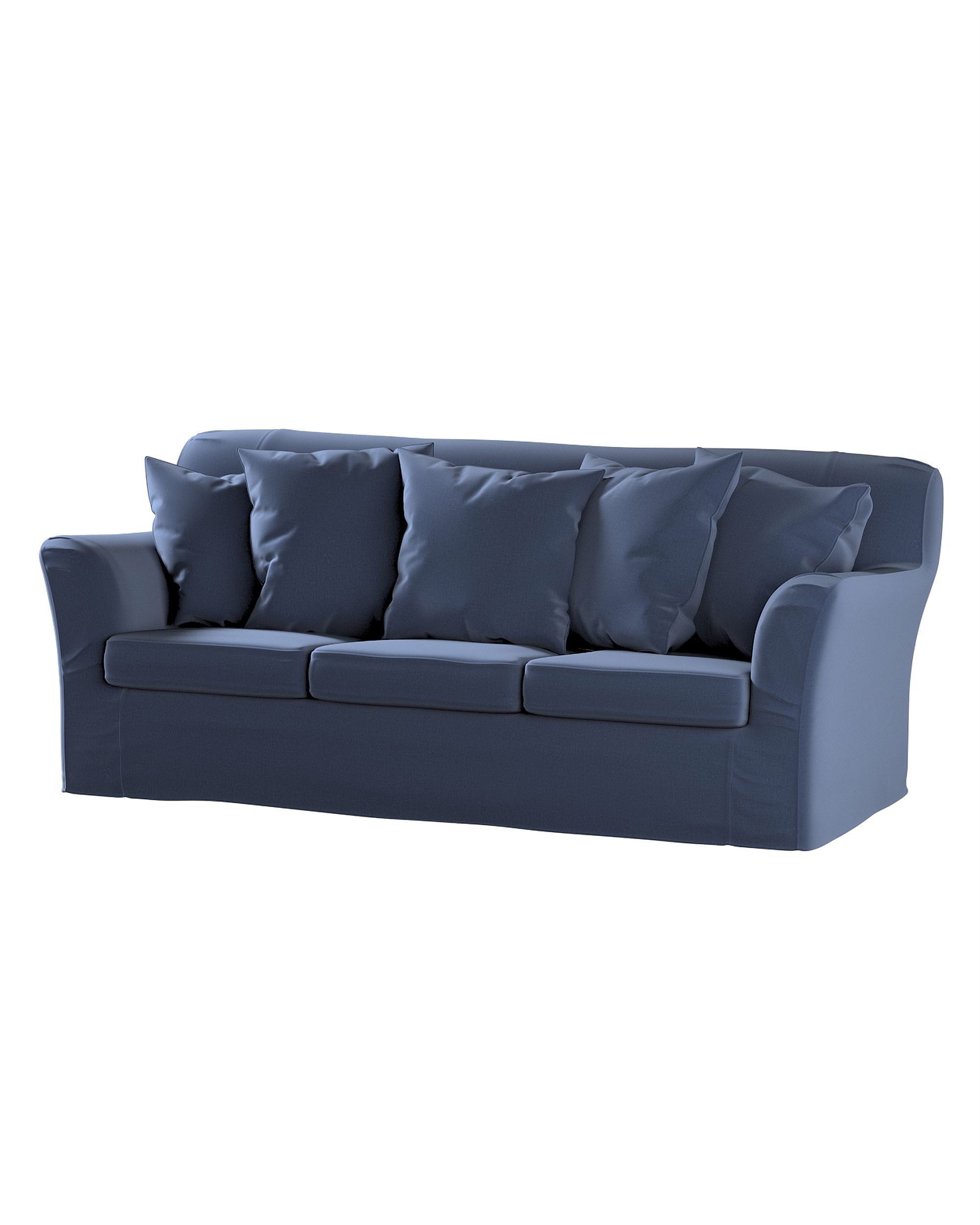 Bezug für Tomelilla 3-Sitzer Sofa nicht ausklappbar Farbe dunkelblau Stoff samt