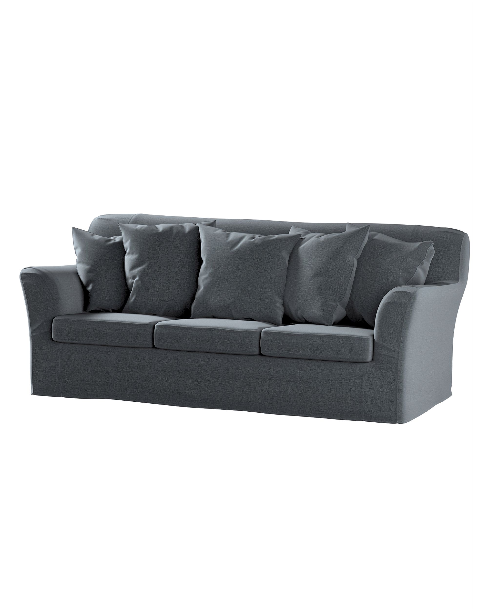 Bezug für Tomelilla 3-Sitzer Sofa nicht ausklappbar Farbe grau Stoff samt