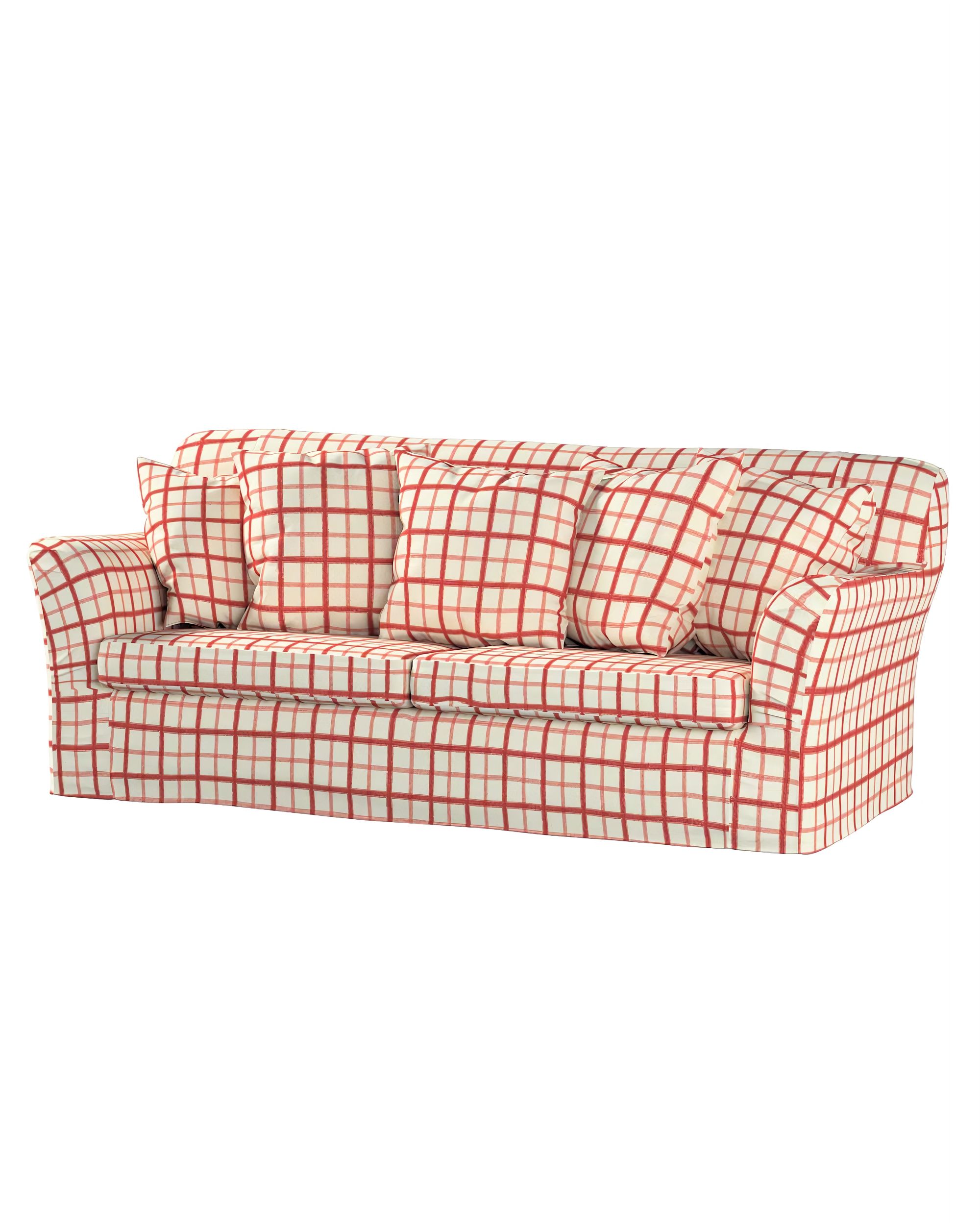 Bezug für Tomelilla Schlafsofa Farbe rot Stoff gemustert