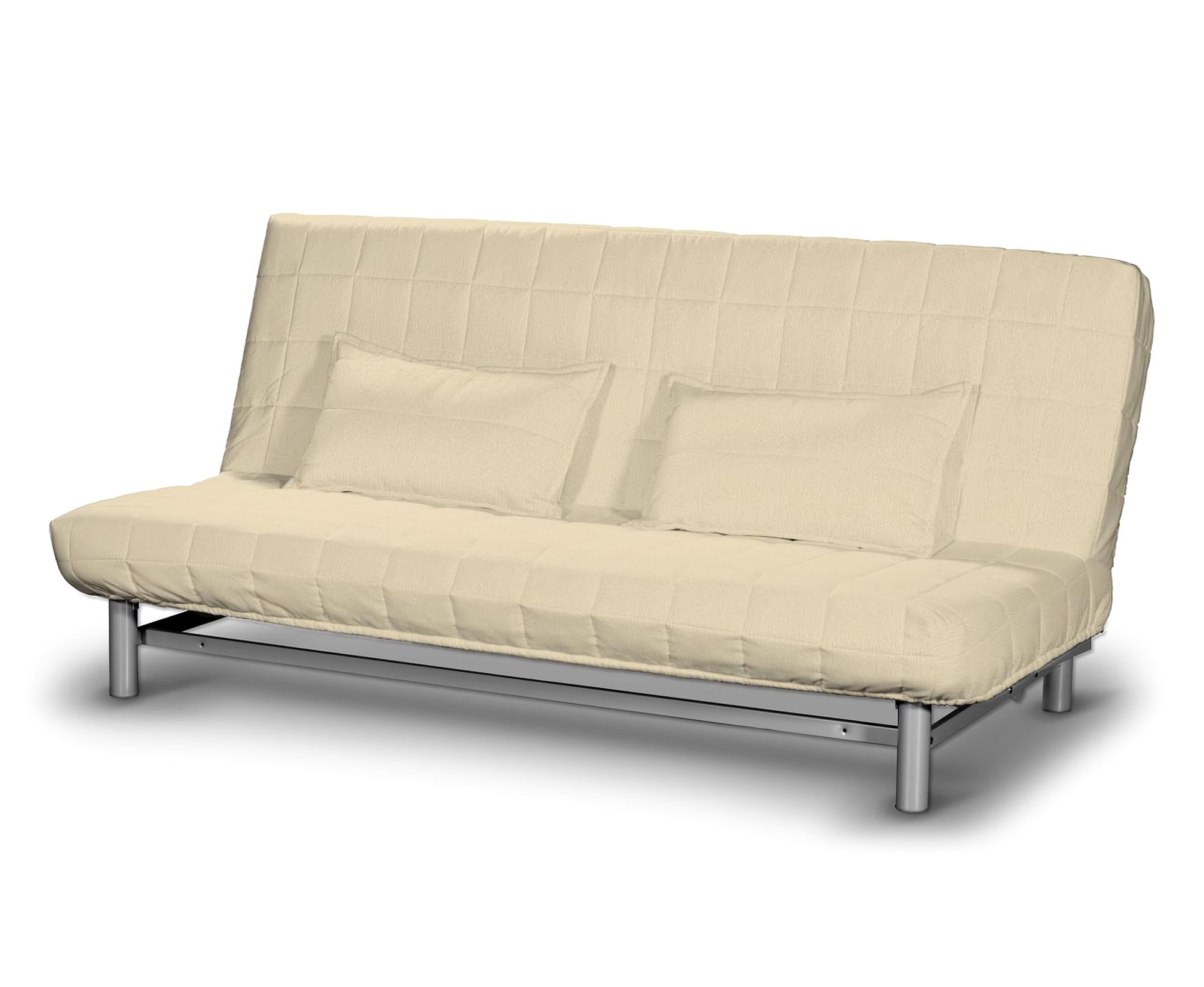 Bezug für Beddinge Sofa, kurz Farbe creme Stoff glänzend, strukturiert