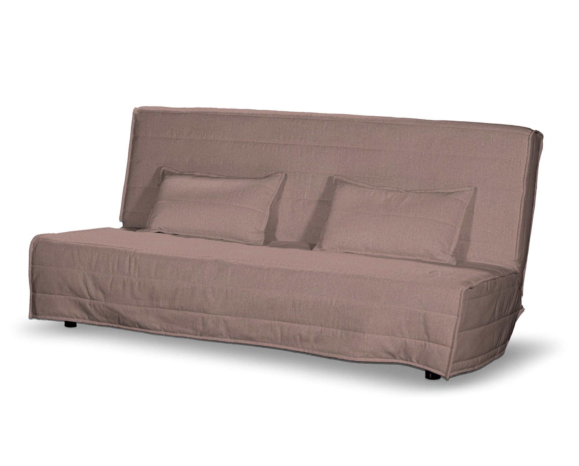 Bezug für Beddinge Sofa, lang Farbe rosa Stoff strukturiert