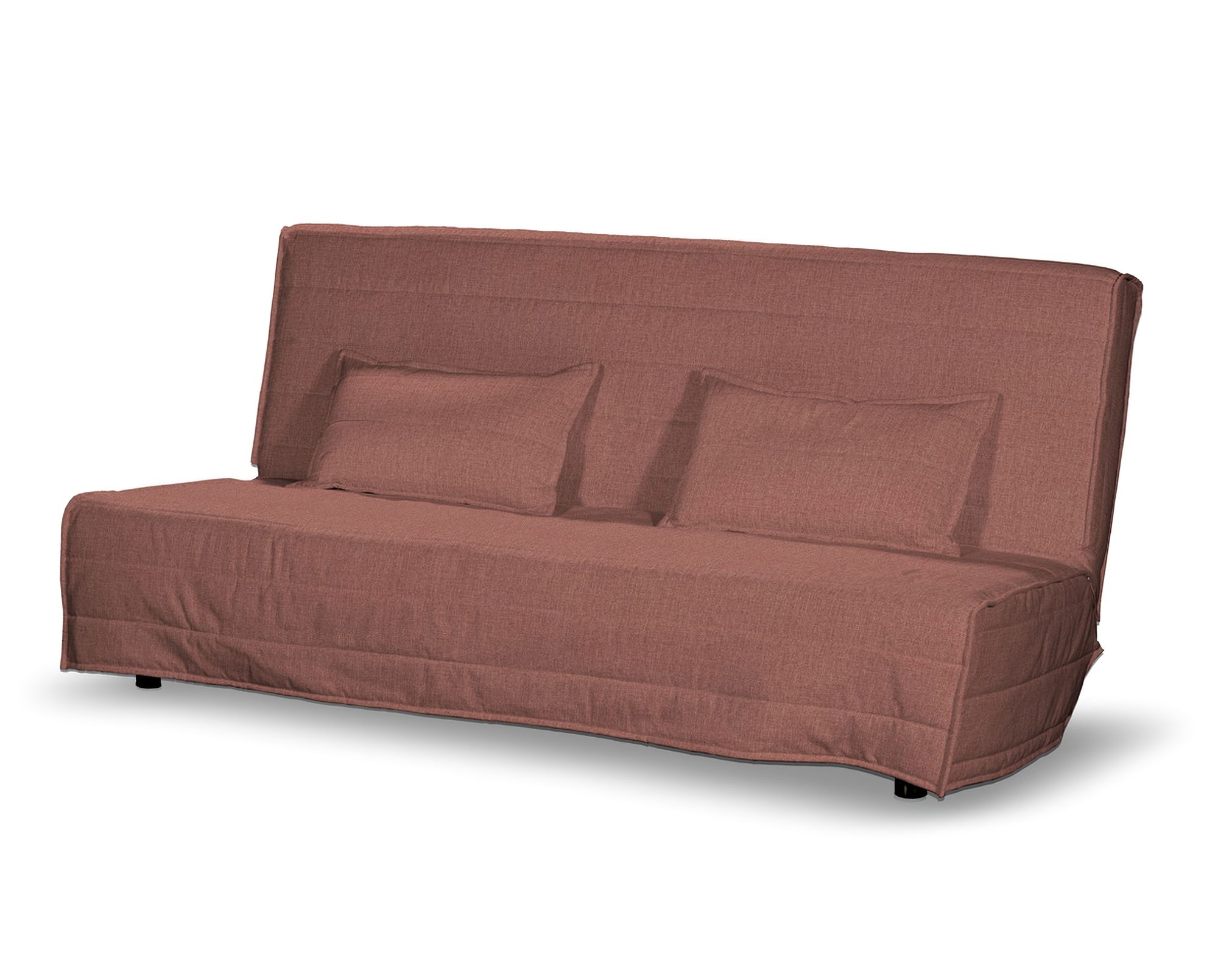 Bezug für Beddinge Sofa, lang Farbe braun Stoff strukturiert