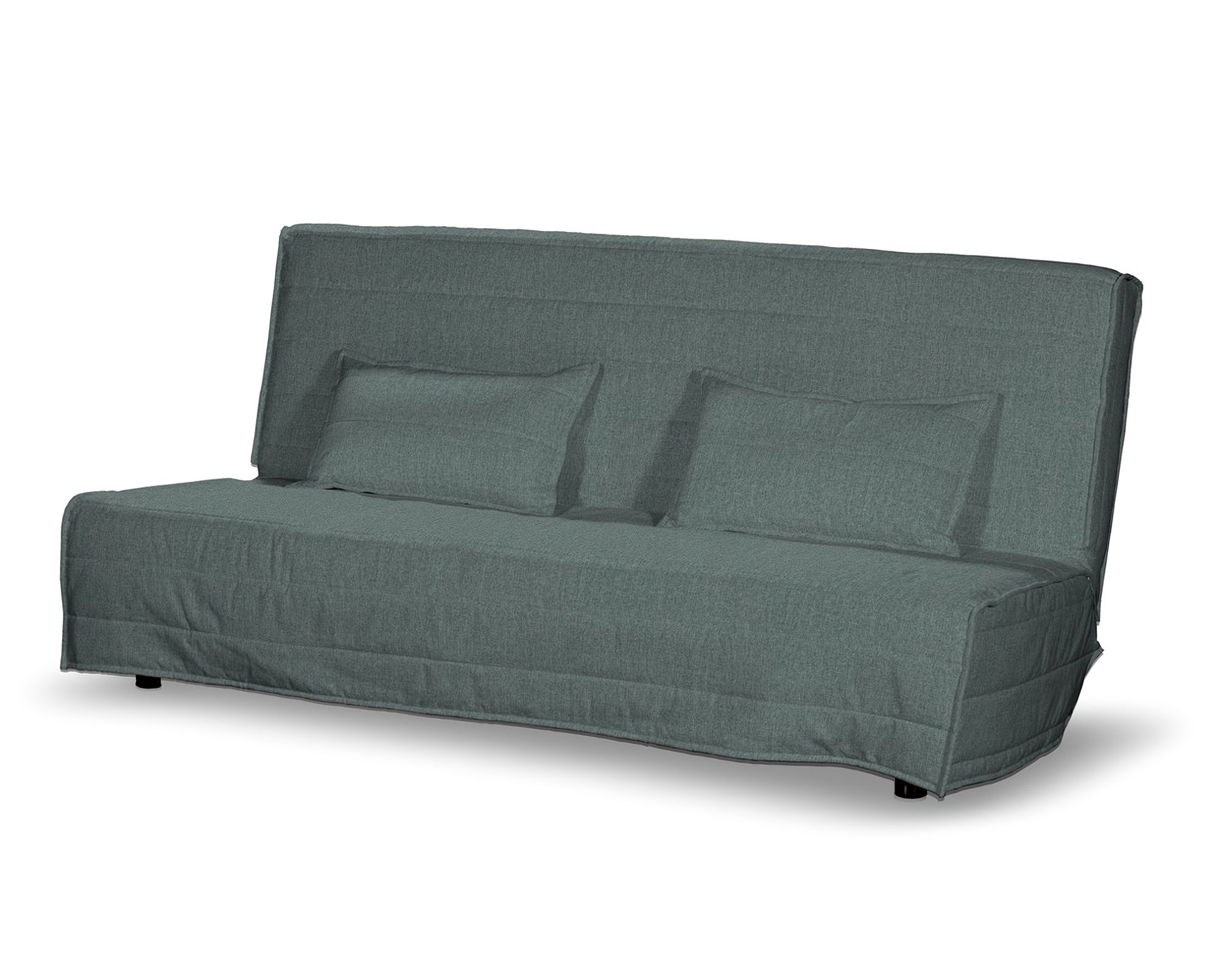 Bezug für Beddinge Sofa, lang Farbe blau Stoff strukturiert