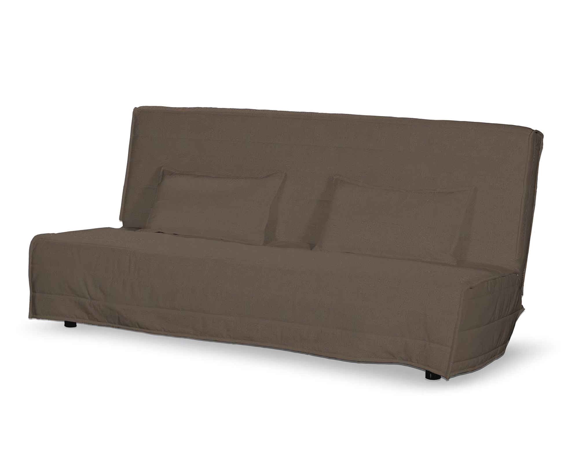 Bezug für Beddinge Sofa, lang Farbe braun Stoff strukturiert