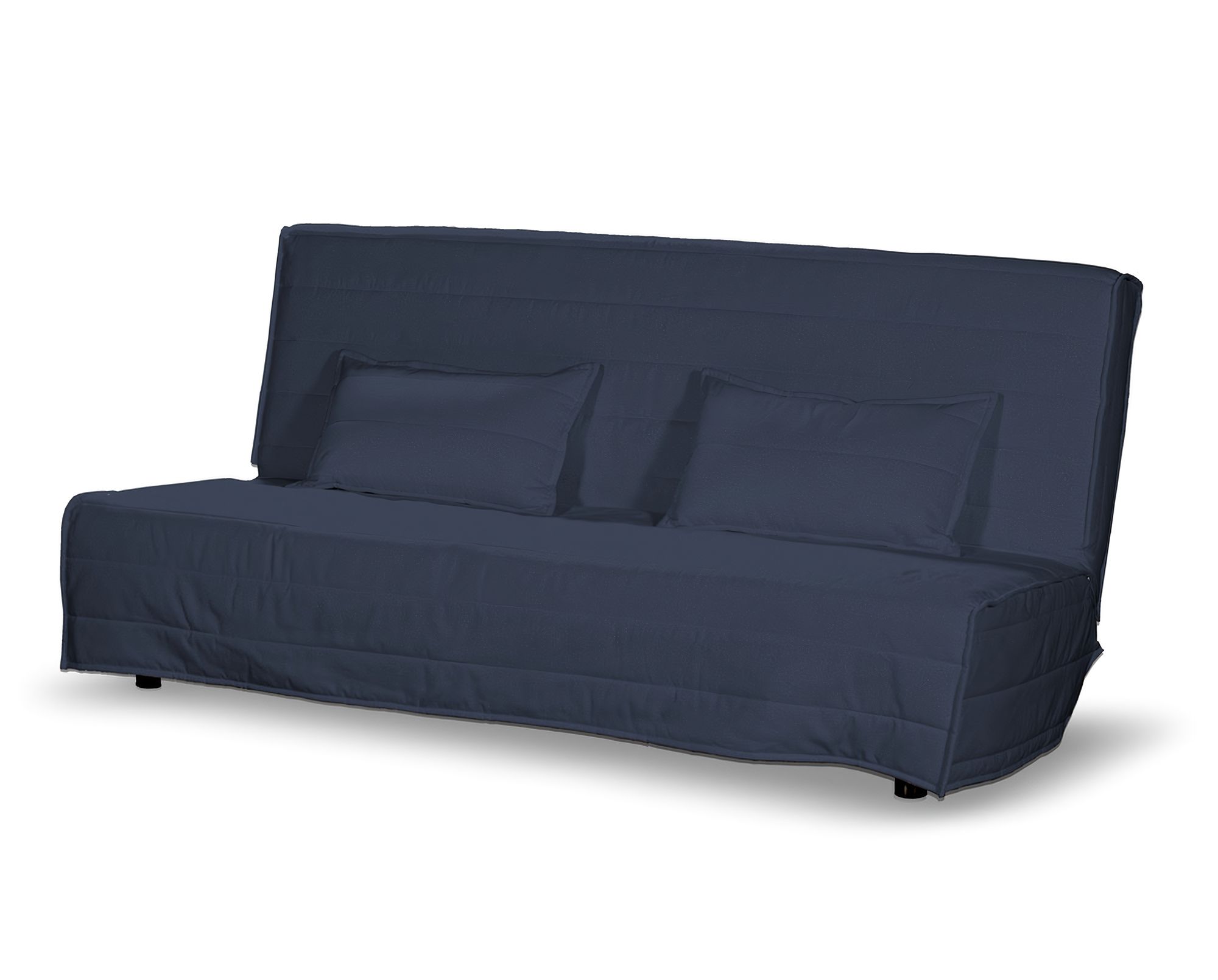 Bezug für Beddinge Sofa, lang Farbe dunkelblau Stoff samt