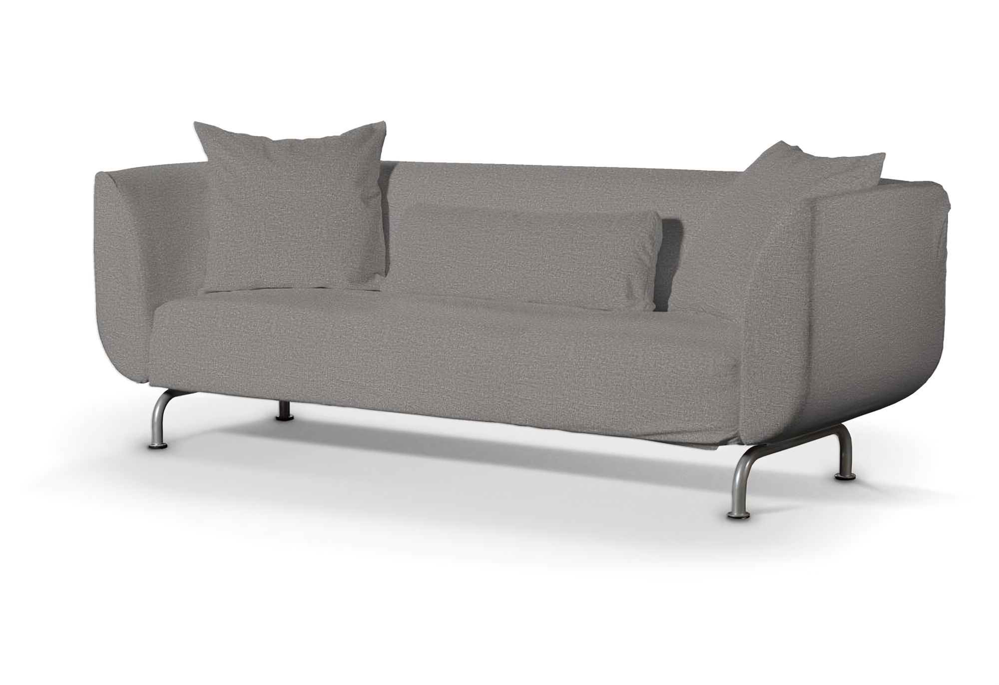 Bezug für Strömstad 3-Sitzer Sofa Farbe grau Stoff strukturiert