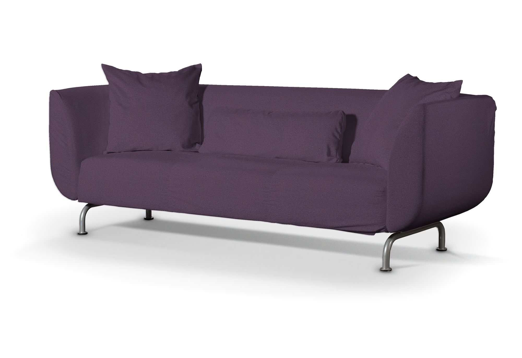 Bezug für Strömstad 3-Sitzer Sofa Farbe violett Stoff strukturiert