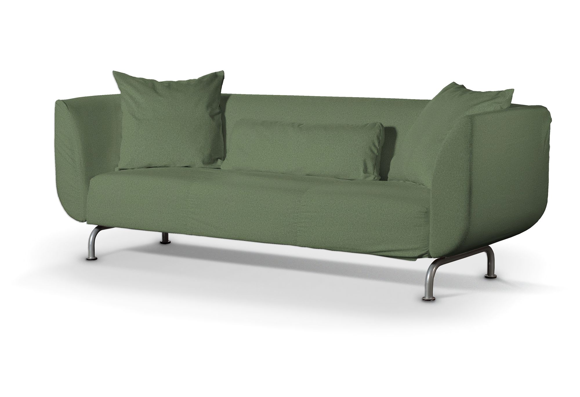 Bezug für Strömstad 3-Sitzer Sofa Farbe grün Stoff strukturiert