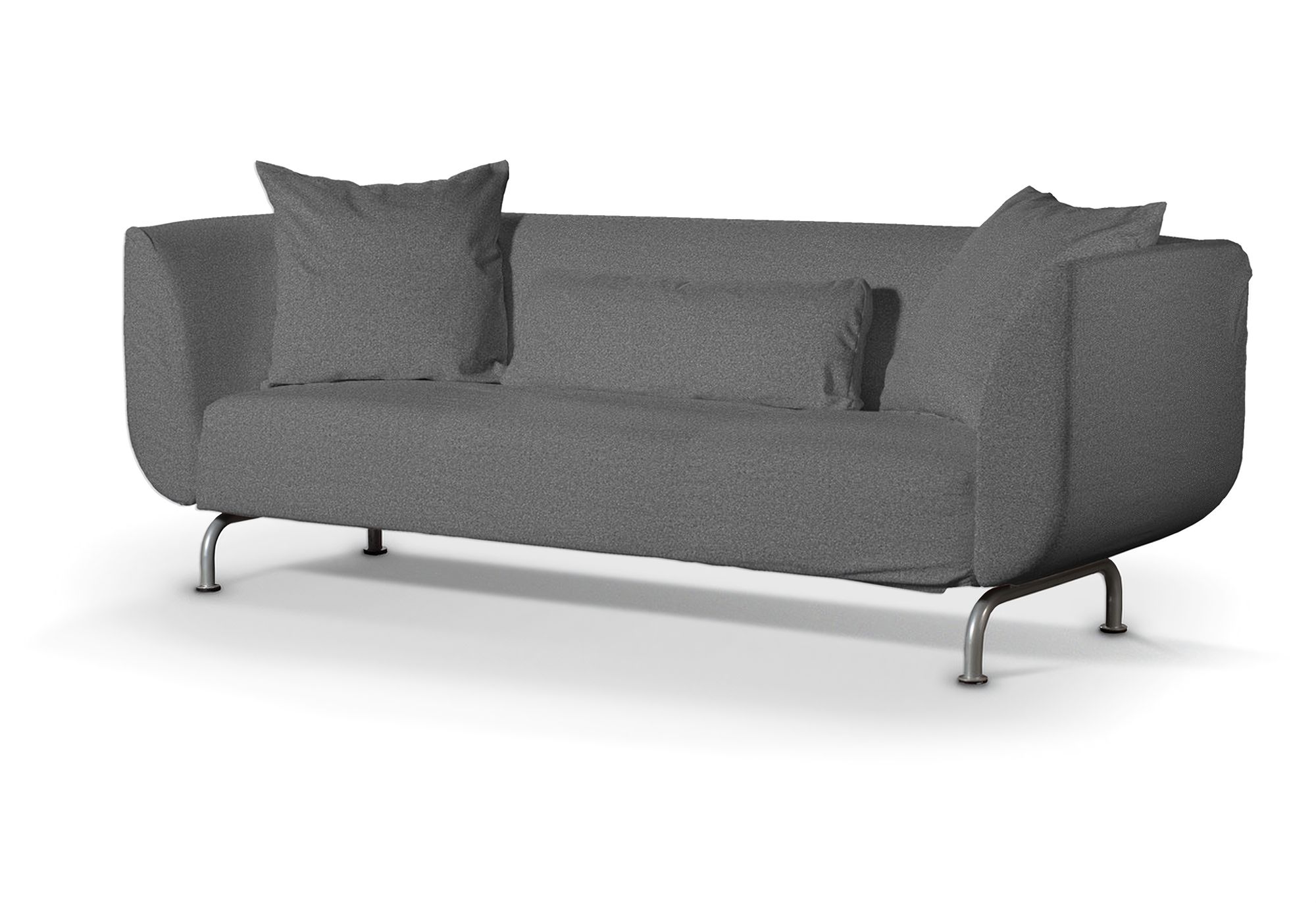Bezug für Strömstad 3-Sitzer Sofa Farbe grau Stoff strukturiert
