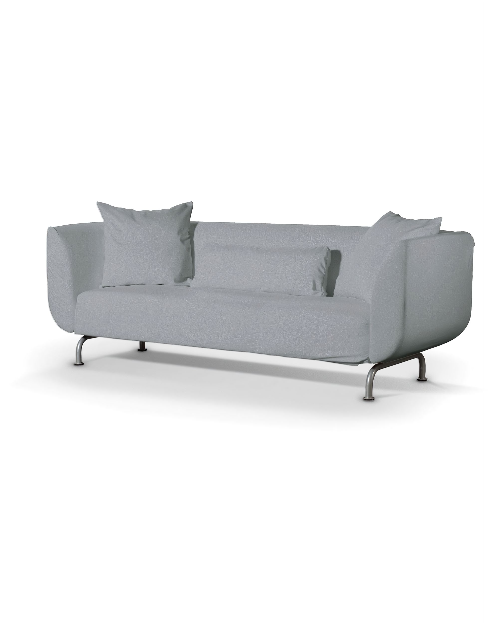 Bezug für Strömstad 3-Sitzer Sofa Farbe grau Stoff strukturiert