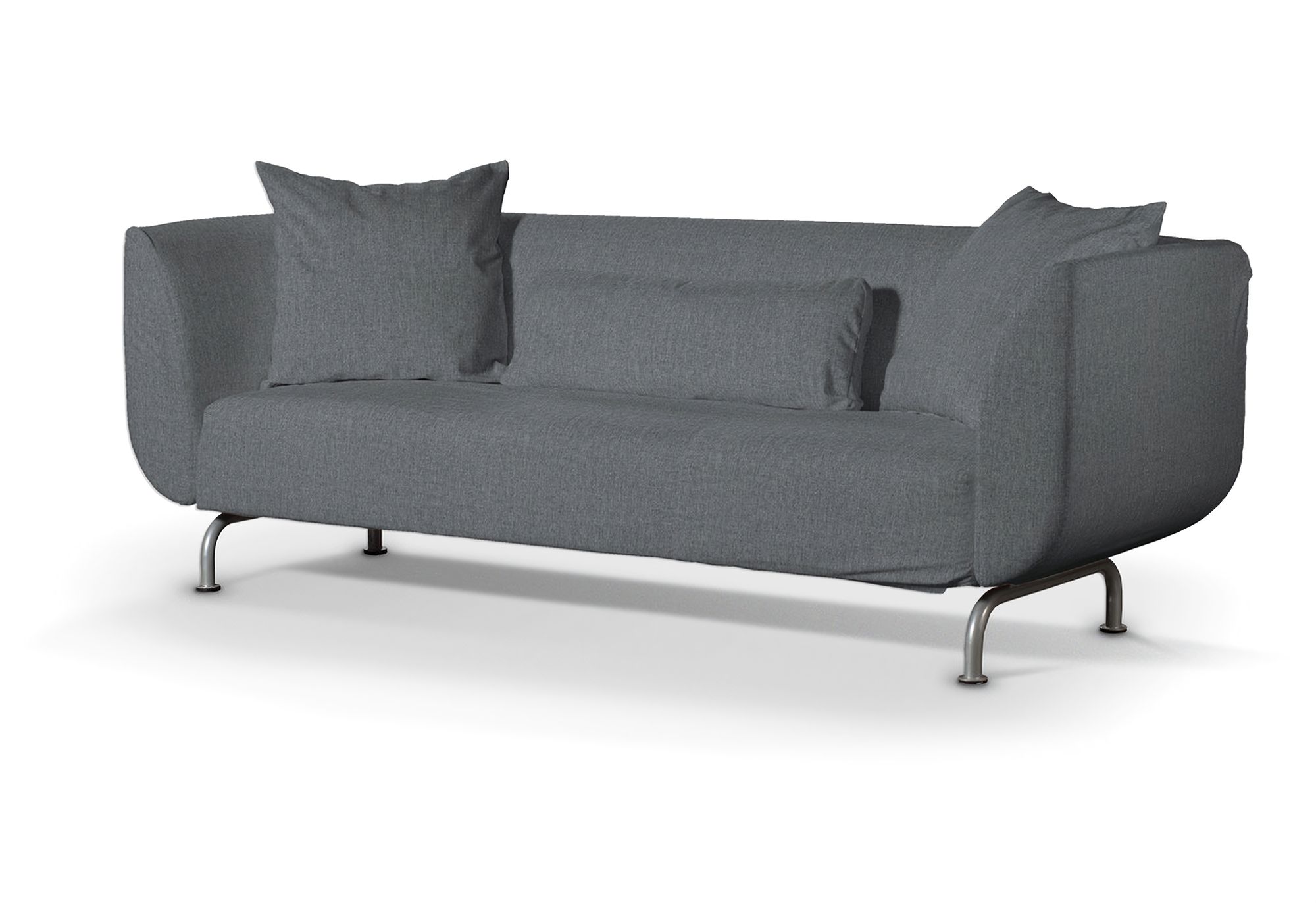 Bezug für Strömstad 3-Sitzer Sofa Farbe grau Stoff strukturiert