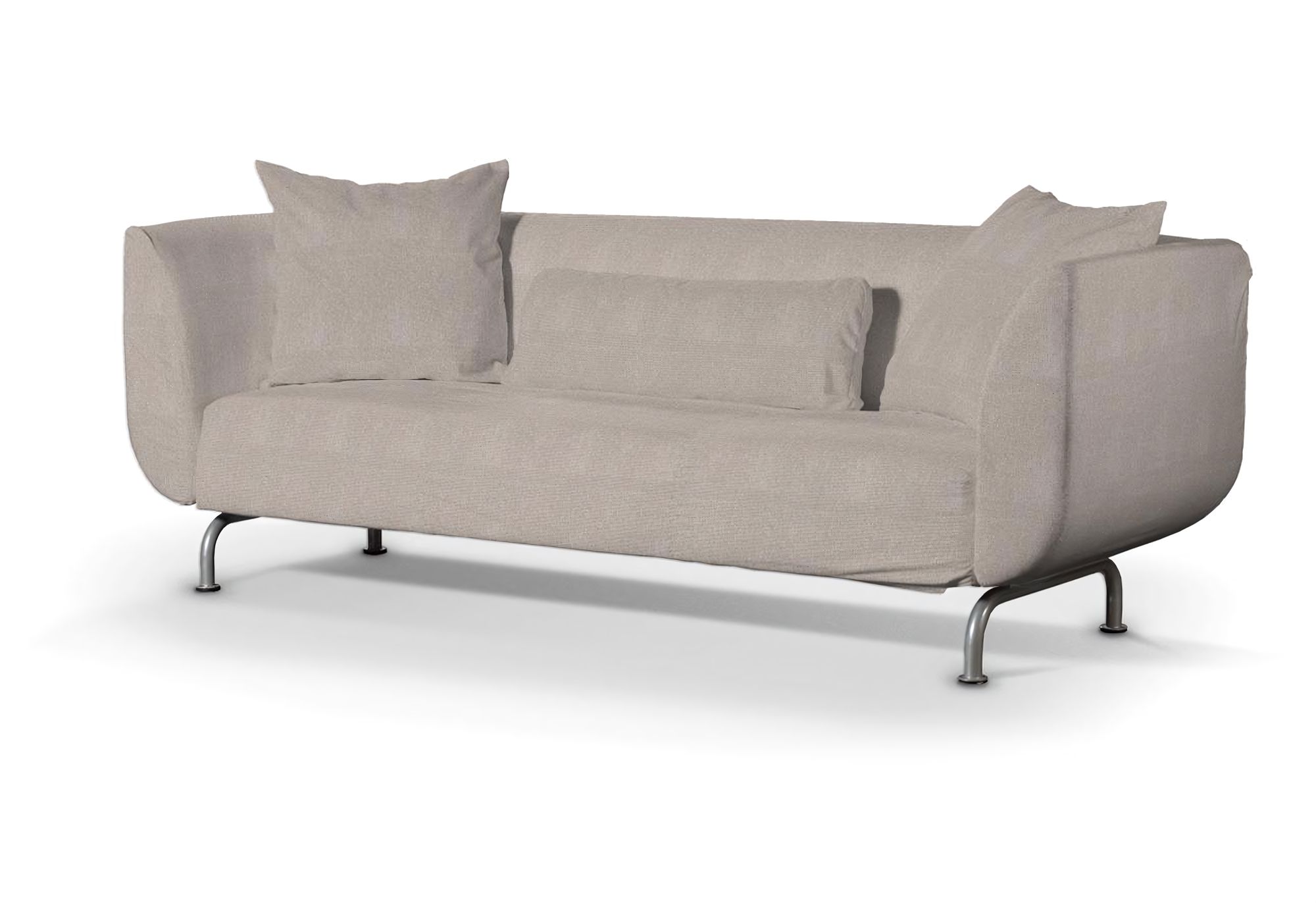 Bezug für Strömstad 3-Sitzer Sofa Farbe beige Stoff strukturiert