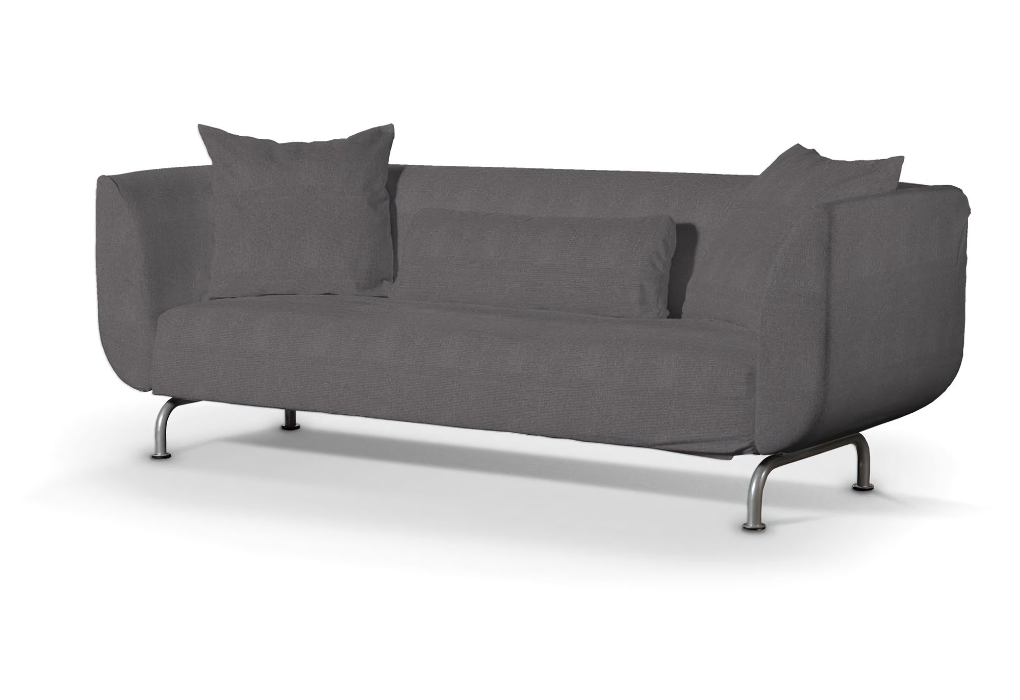 Bezug für Strömstad 3-Sitzer Sofa Farbe grau Stoff strukturiert