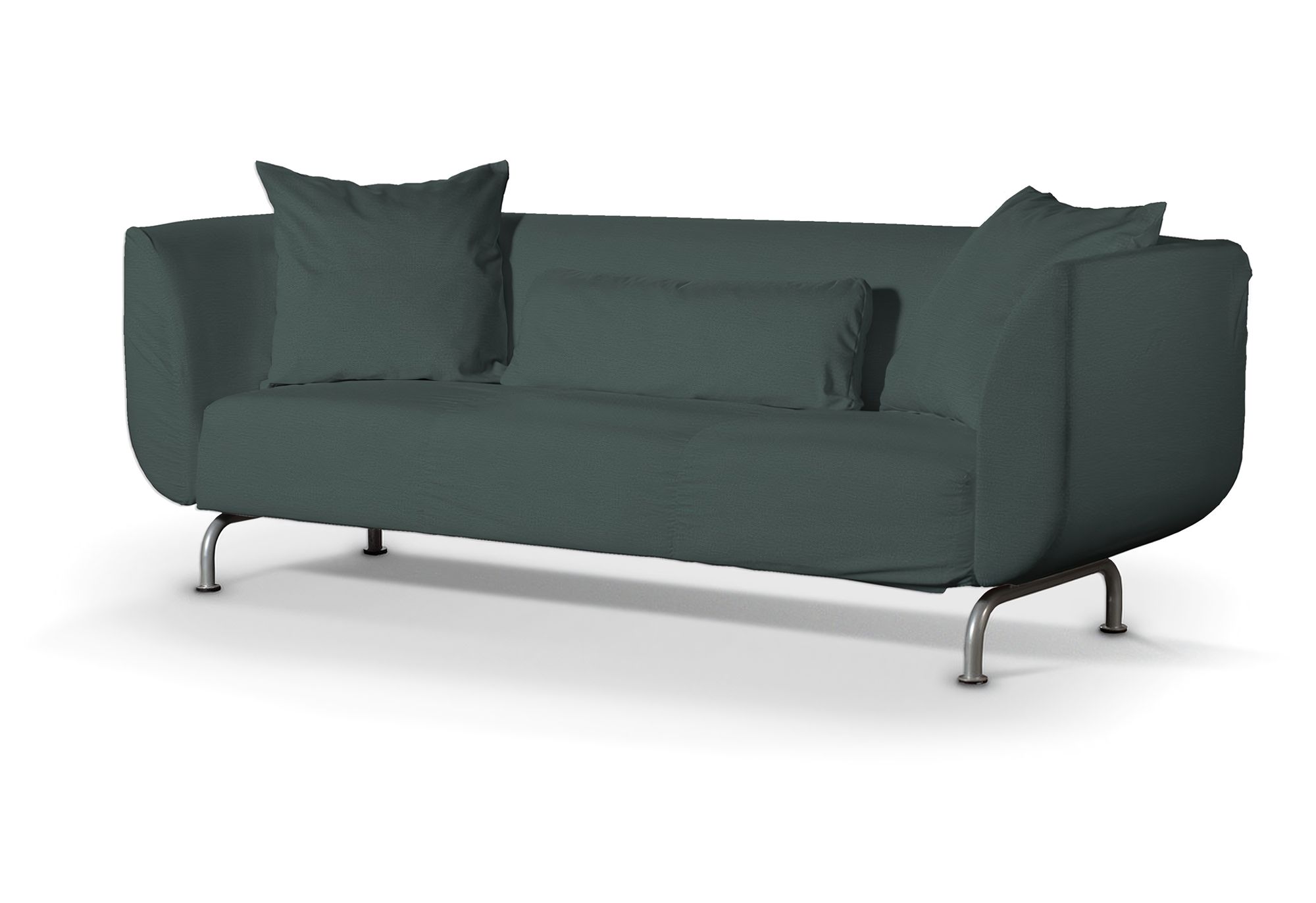 Bezug für Strömstad 3-Sitzer Sofa Farbe grün Stoff samt