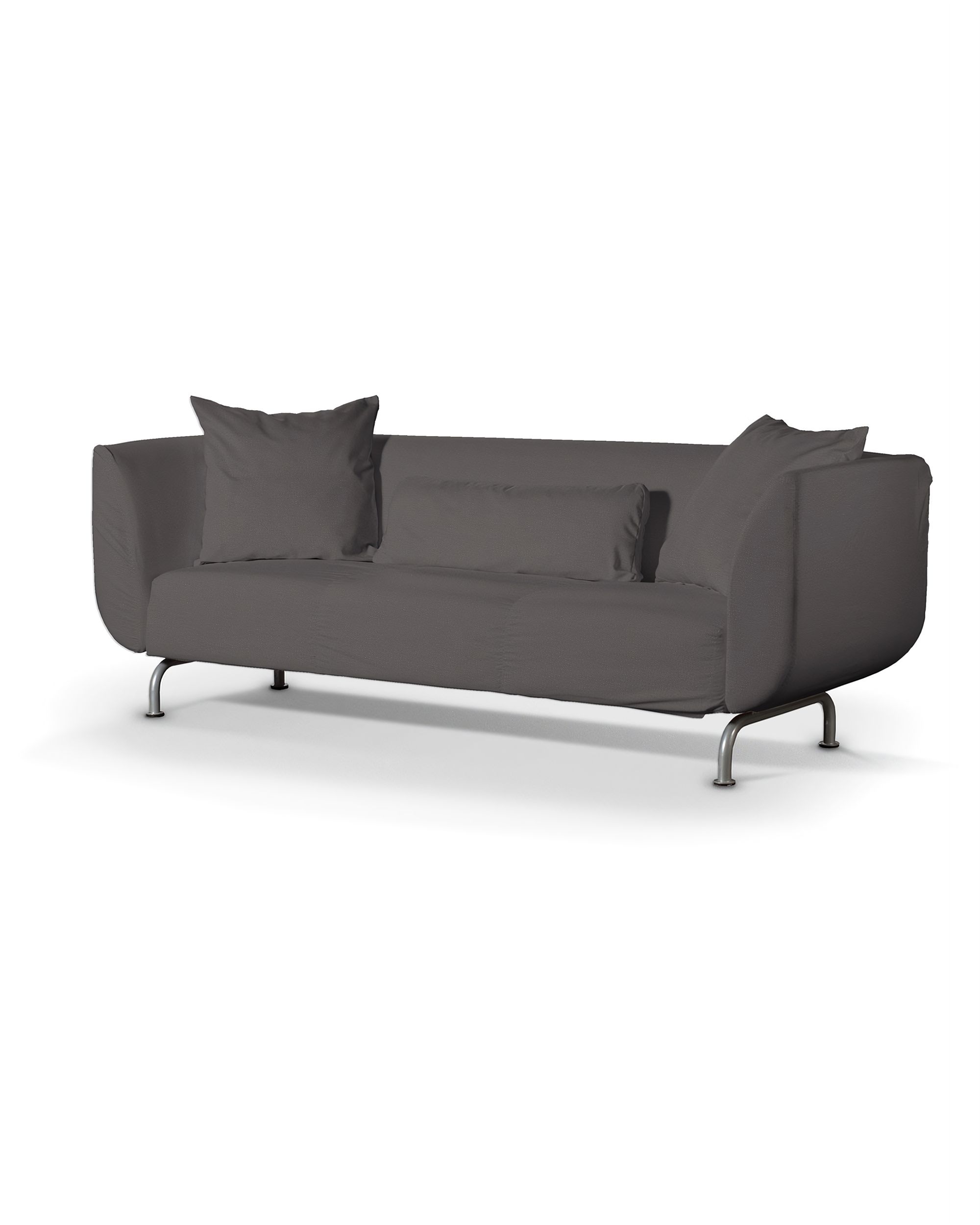 Bezug für Strömstad 3-Sitzer Sofa Farbe braun Stoff samt