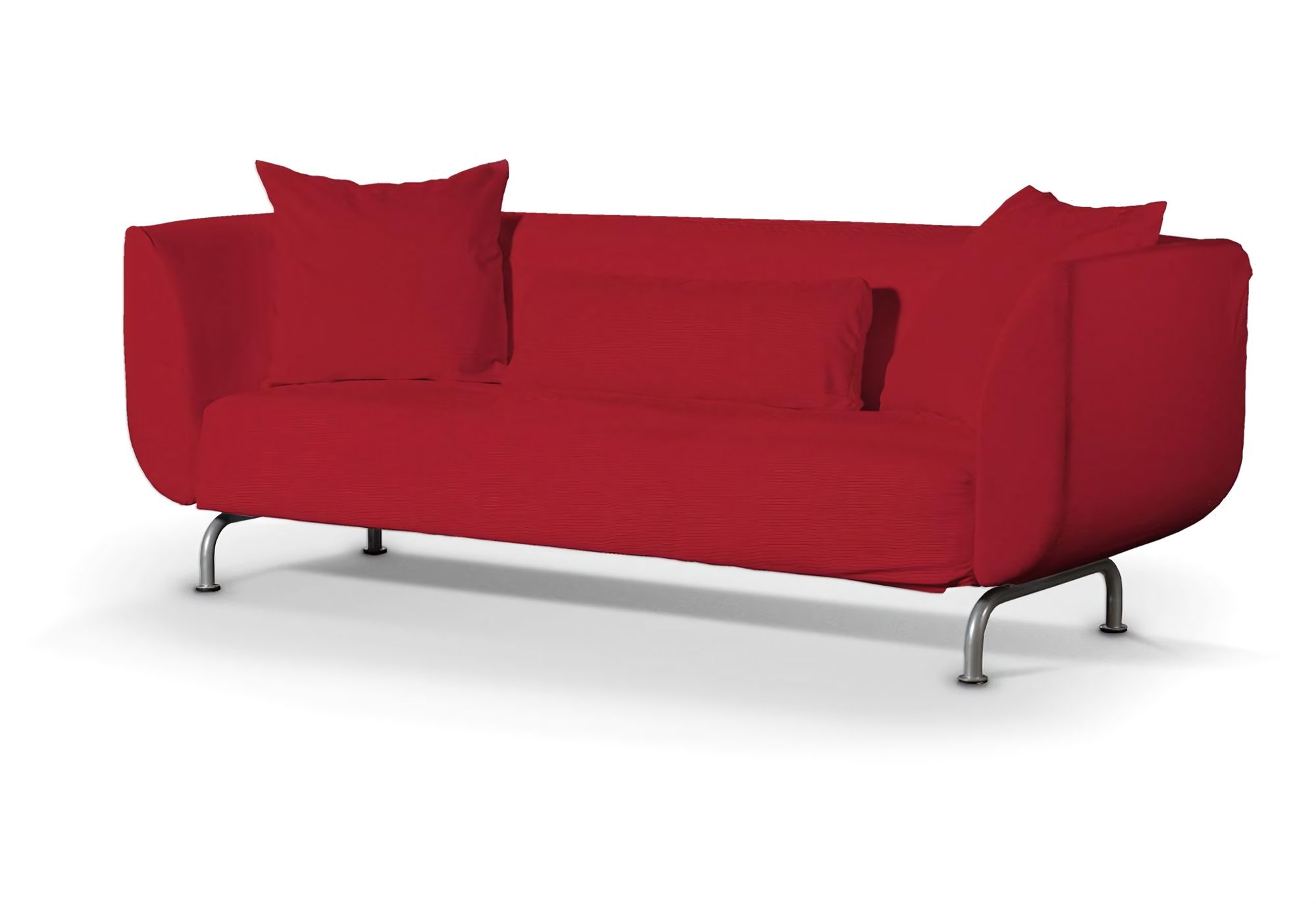 Bezug für Strömstad 3-Sitzer Sofa Farbe rot Stoff strukturiert