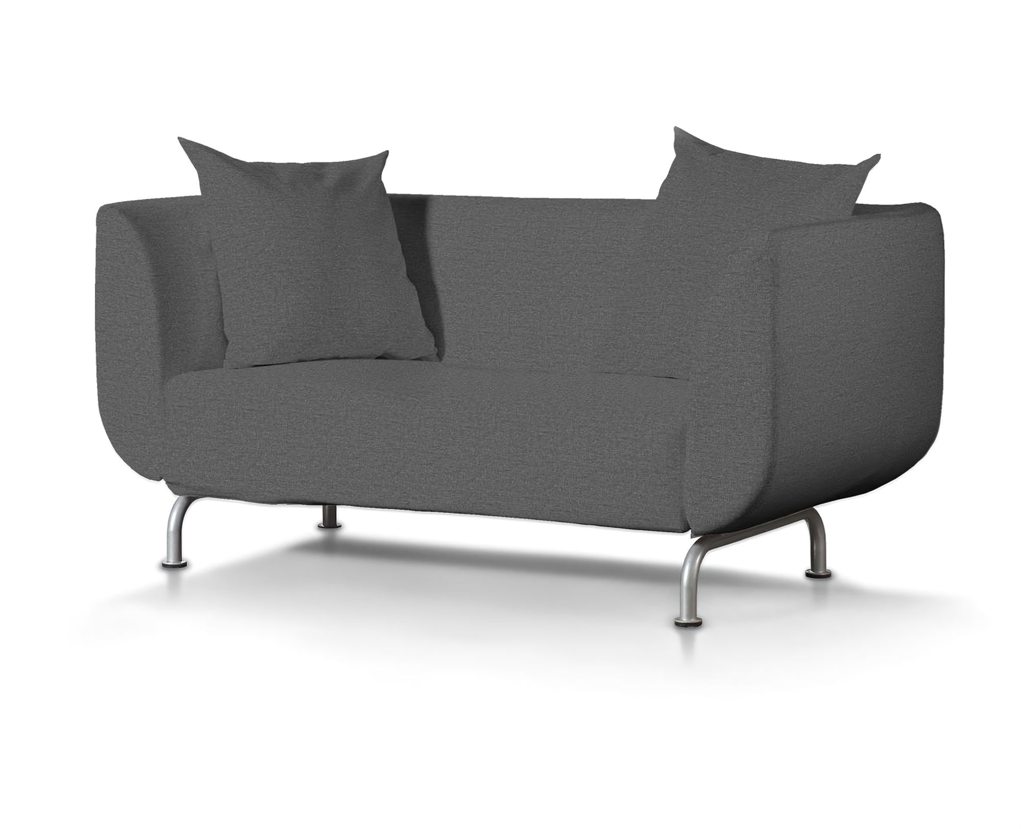 Bezug für Strömstad 2-Sitzer Sofa Farbe grau Stoff strukturiert