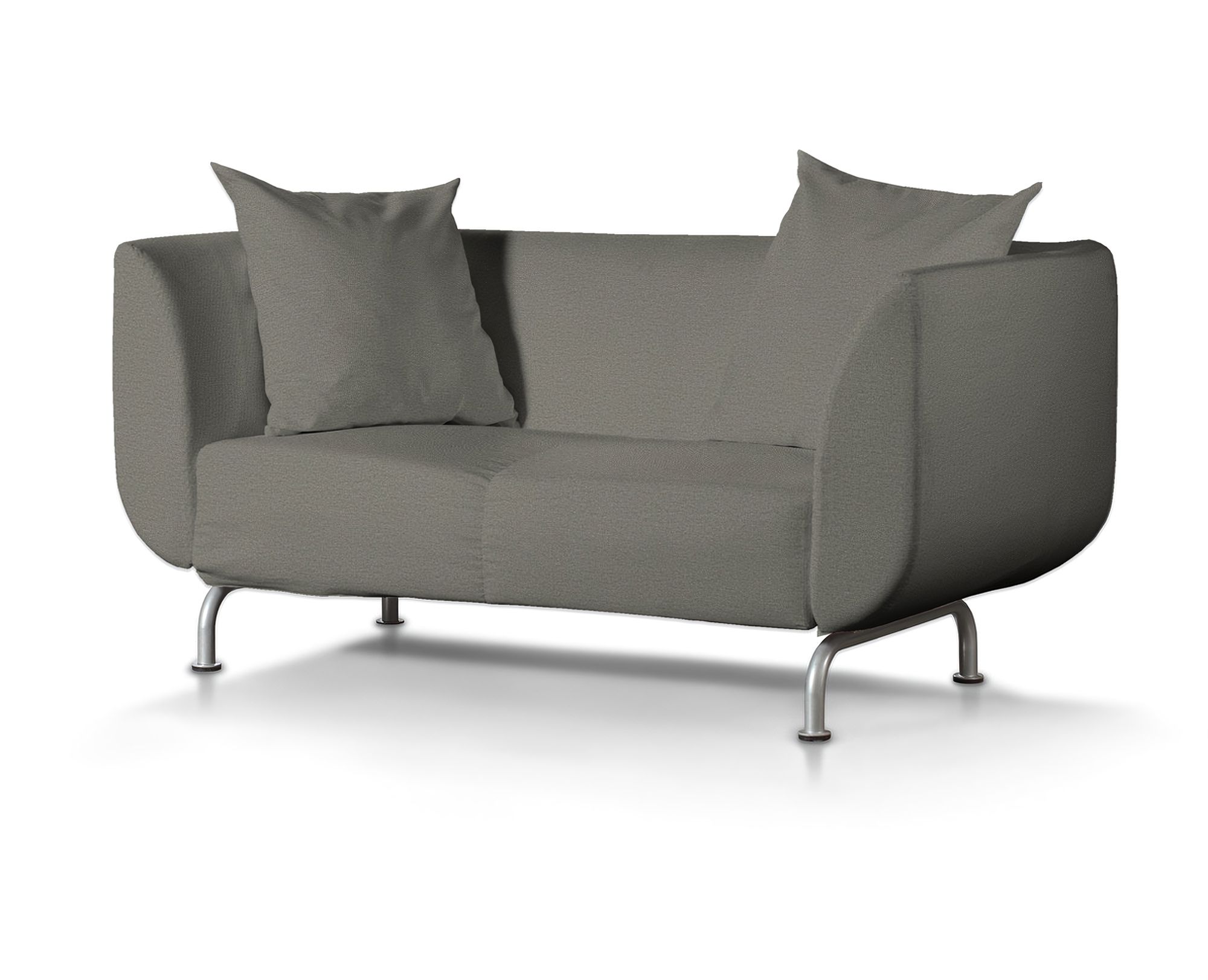 Bezug für Strömstad 2-Sitzer Sofa Farbe grau Stoff strukturiert