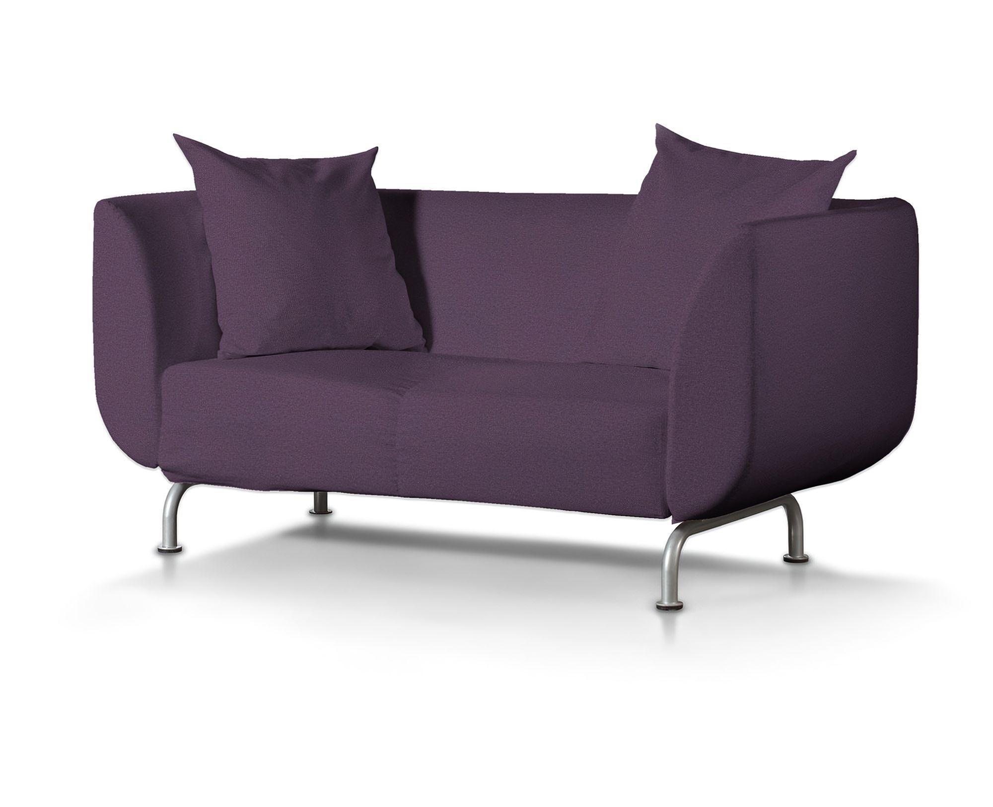 Bezug für Strömstad 2-Sitzer Sofa Farbe violett Stoff strukturiert
