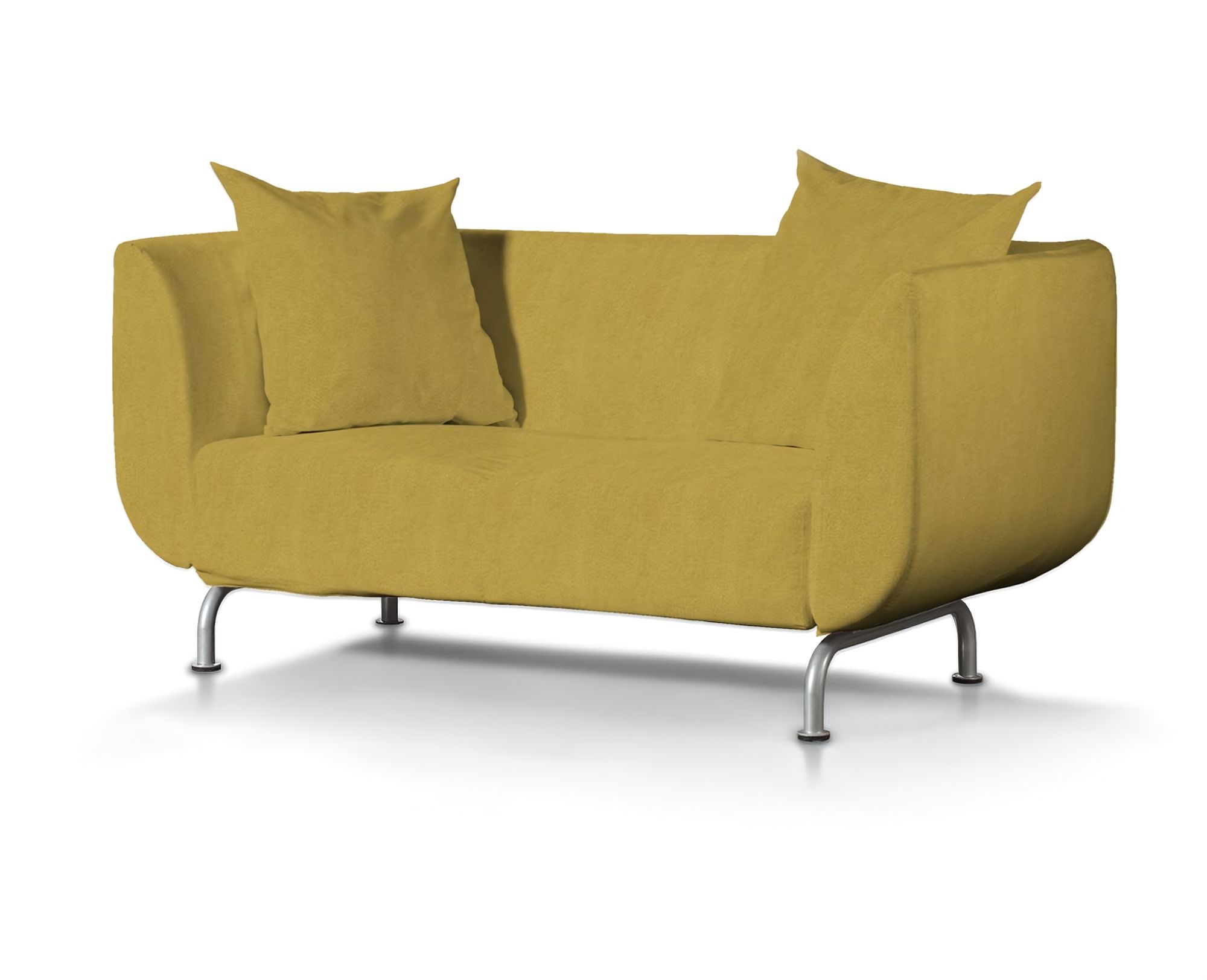 Bezug für Strömstad 2-Sitzer Sofa Farbe gelb Stoff strukturiert