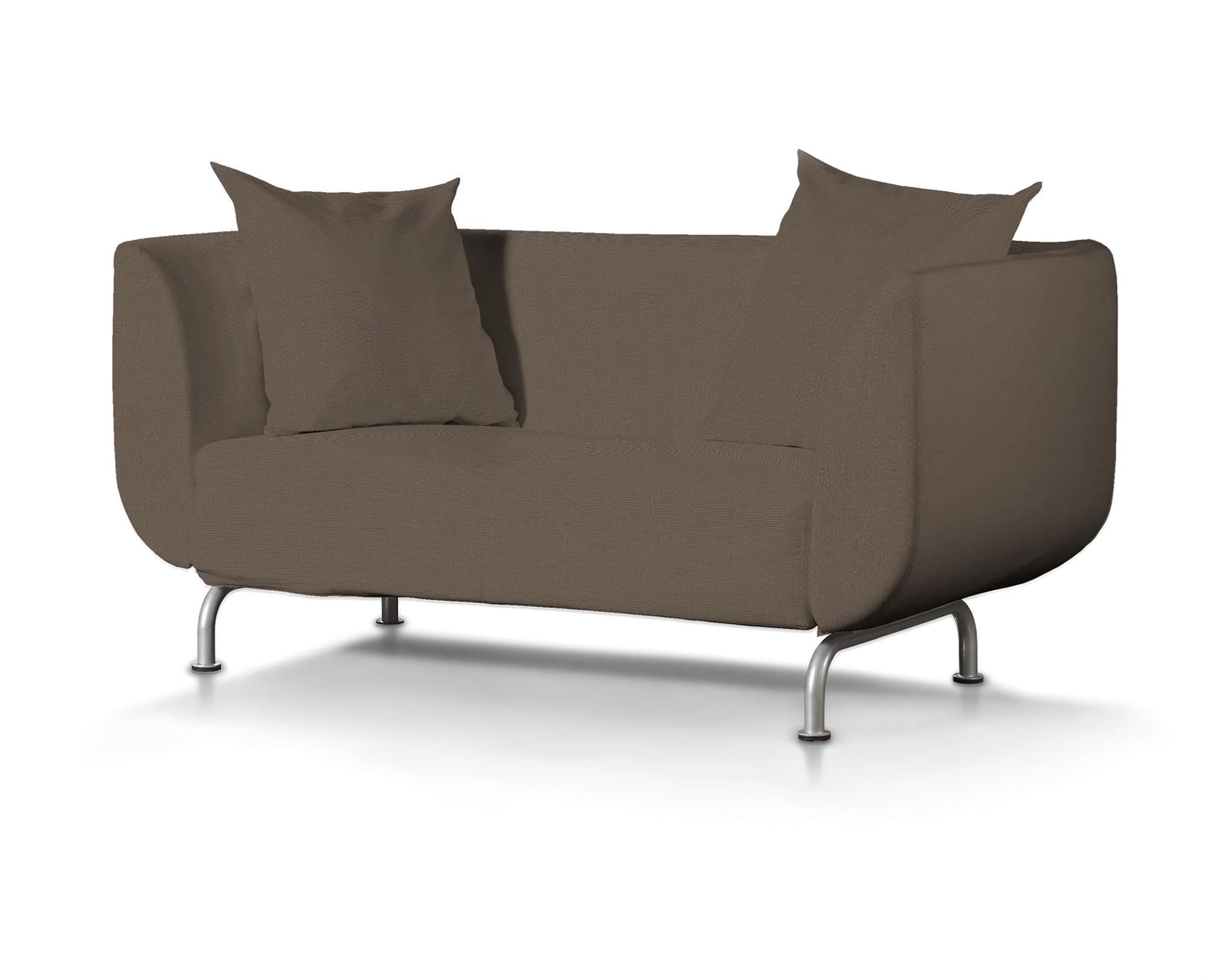 Bezug für Strömstad 2-Sitzer Sofa Farbe braun Stoff strukturiert