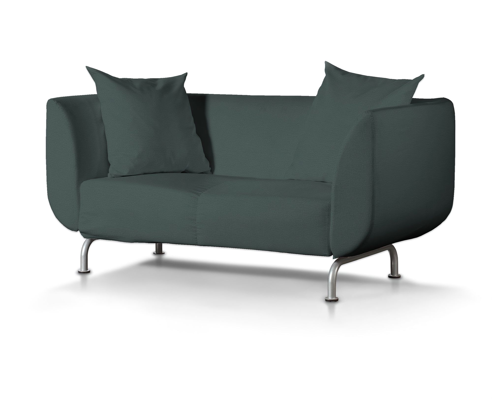 Bezug für Strömstad 2-Sitzer Sofa Farbe grün Stoff samt