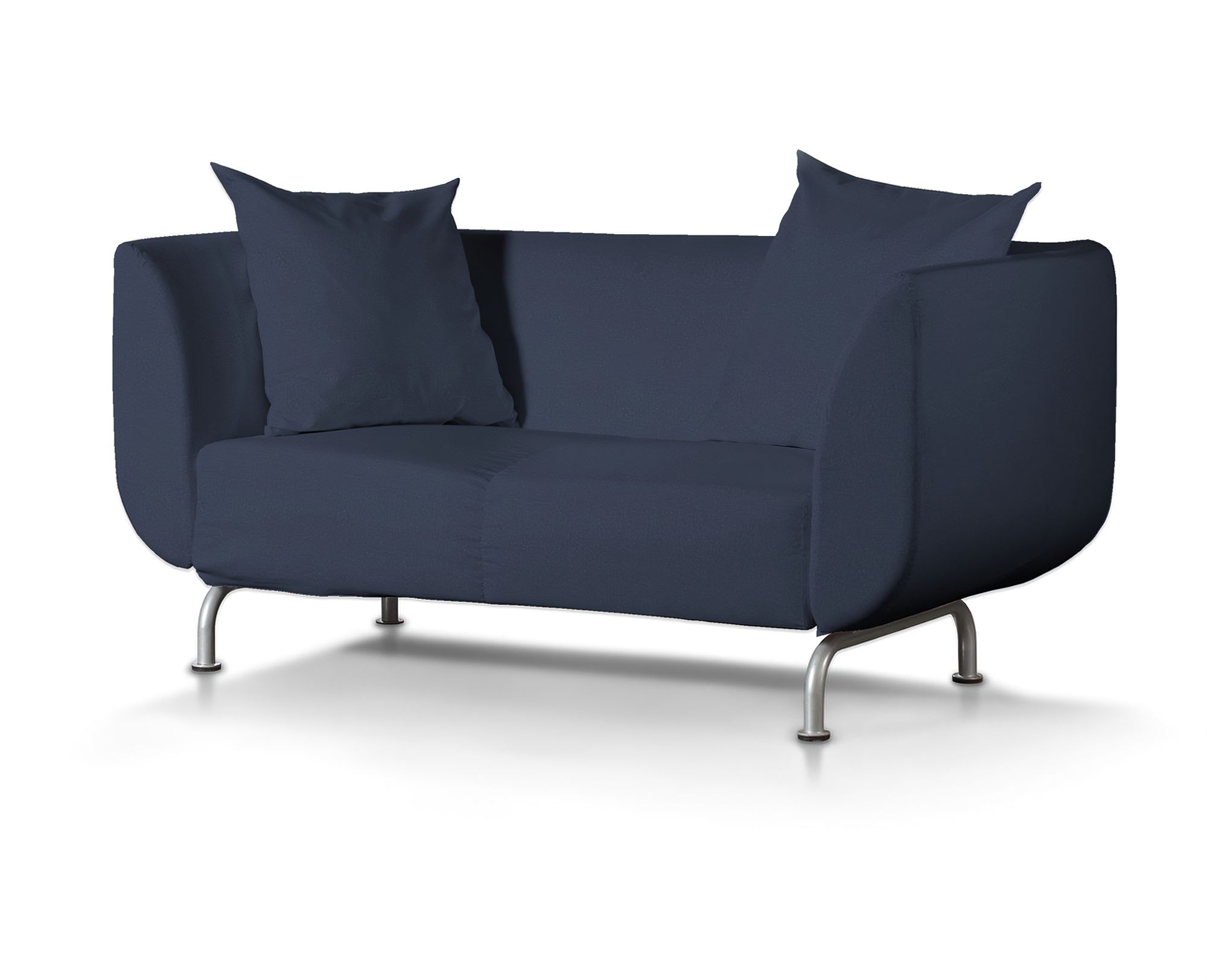 Bezug für Strömstad 2-Sitzer Sofa Farbe dunkelblau Stoff samt