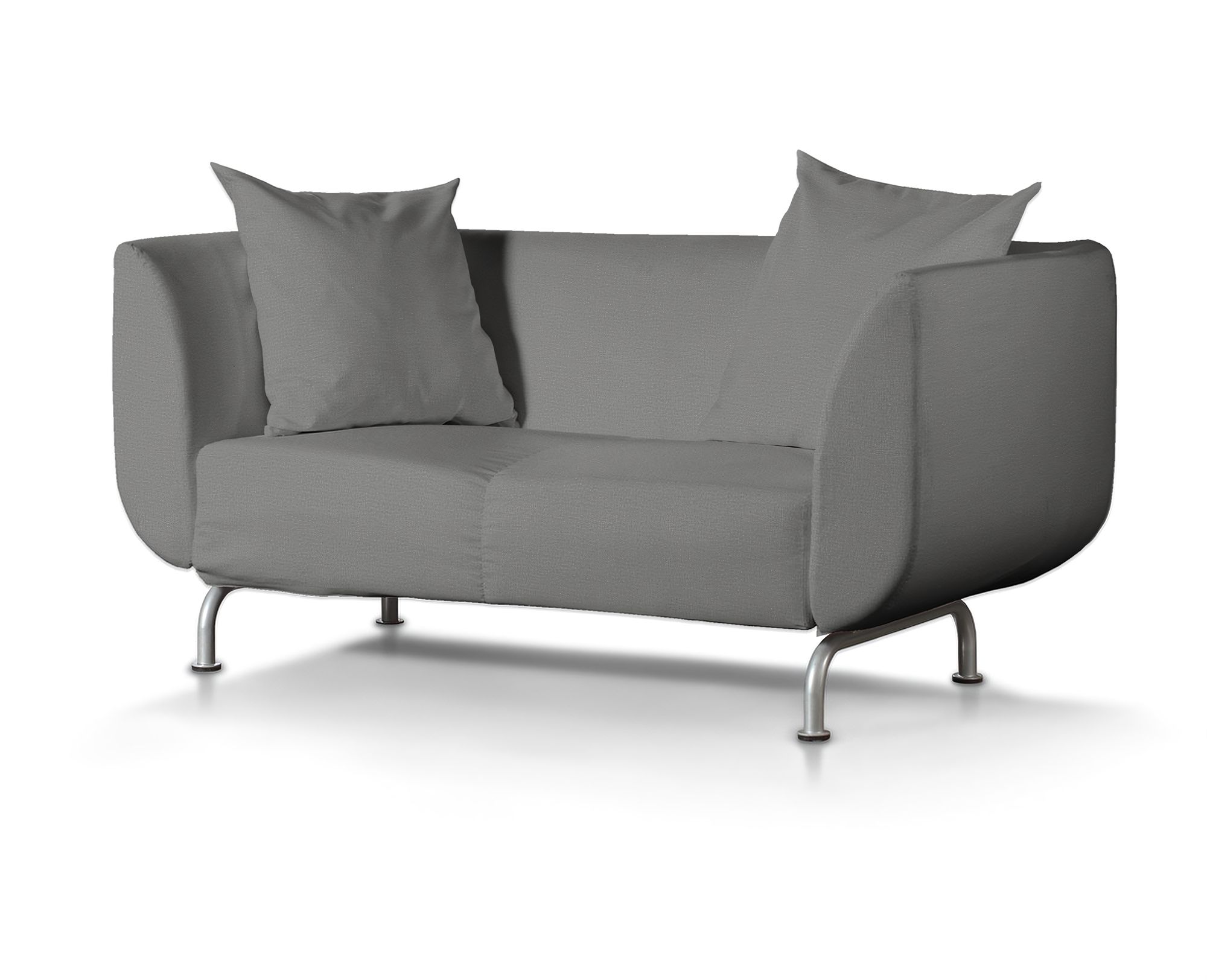 Bezug für Strömstad 2-Sitzer Sofa Farbe grau Stoff samt