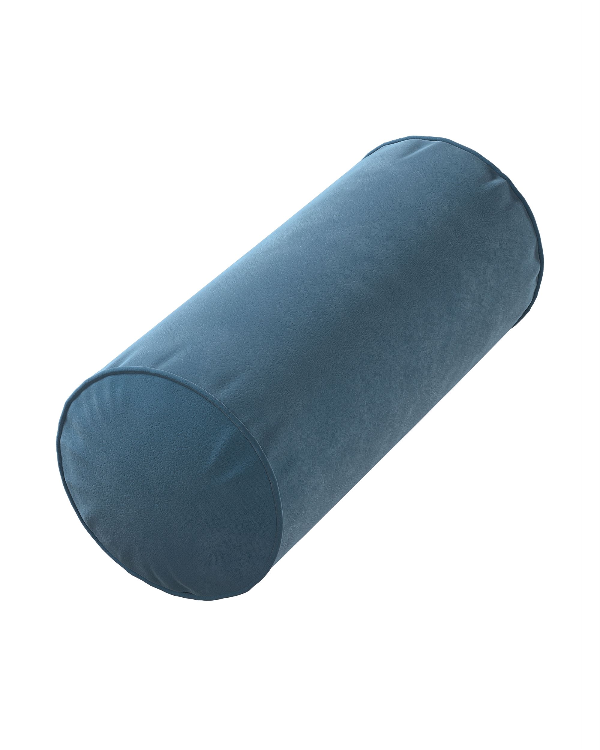 Bezug für Ektorp Rolle Farbe blau Stoff glänzend, samt