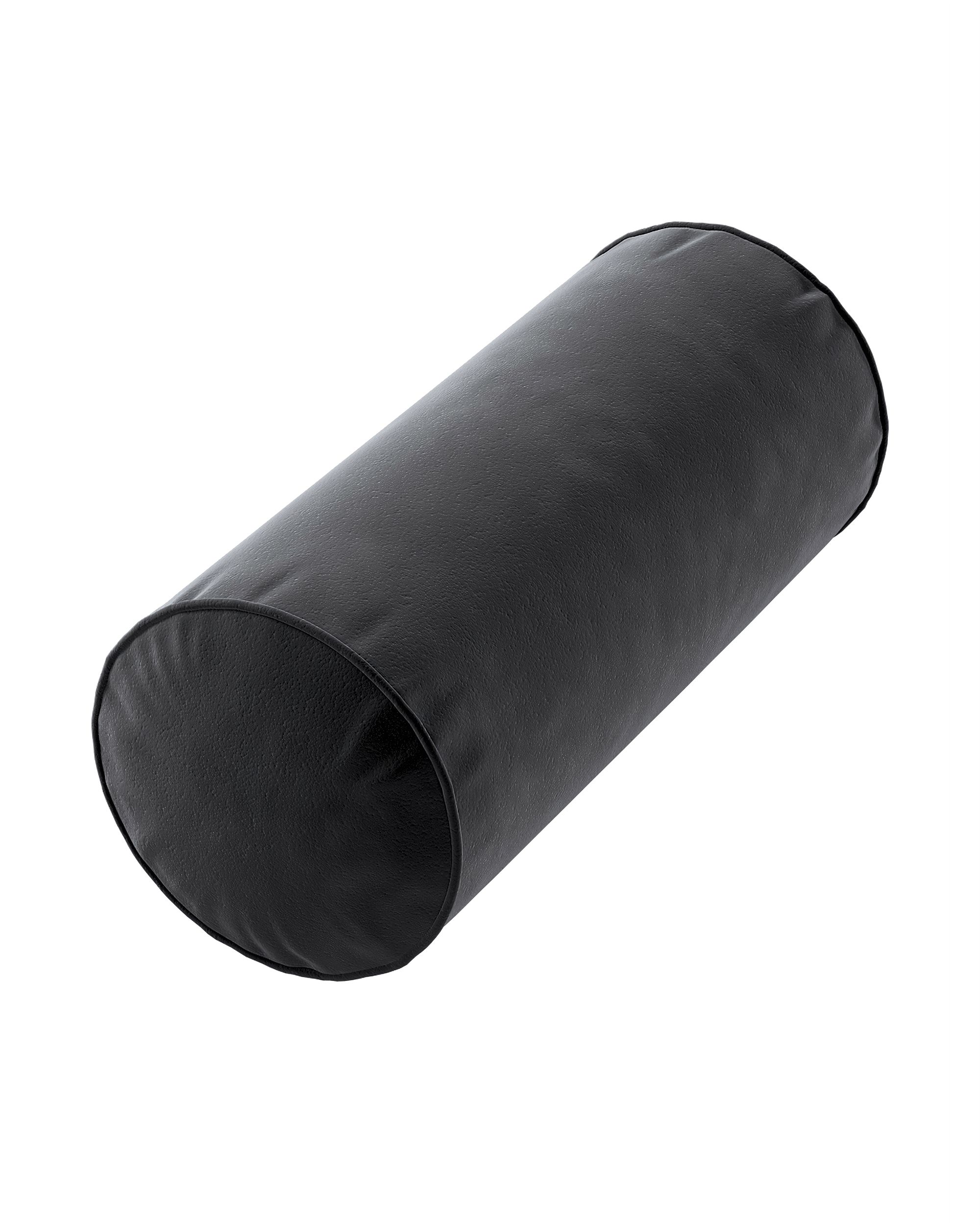 Bezug für Ektorp Rolle Farbe schwarz Stoff glänzend, samt