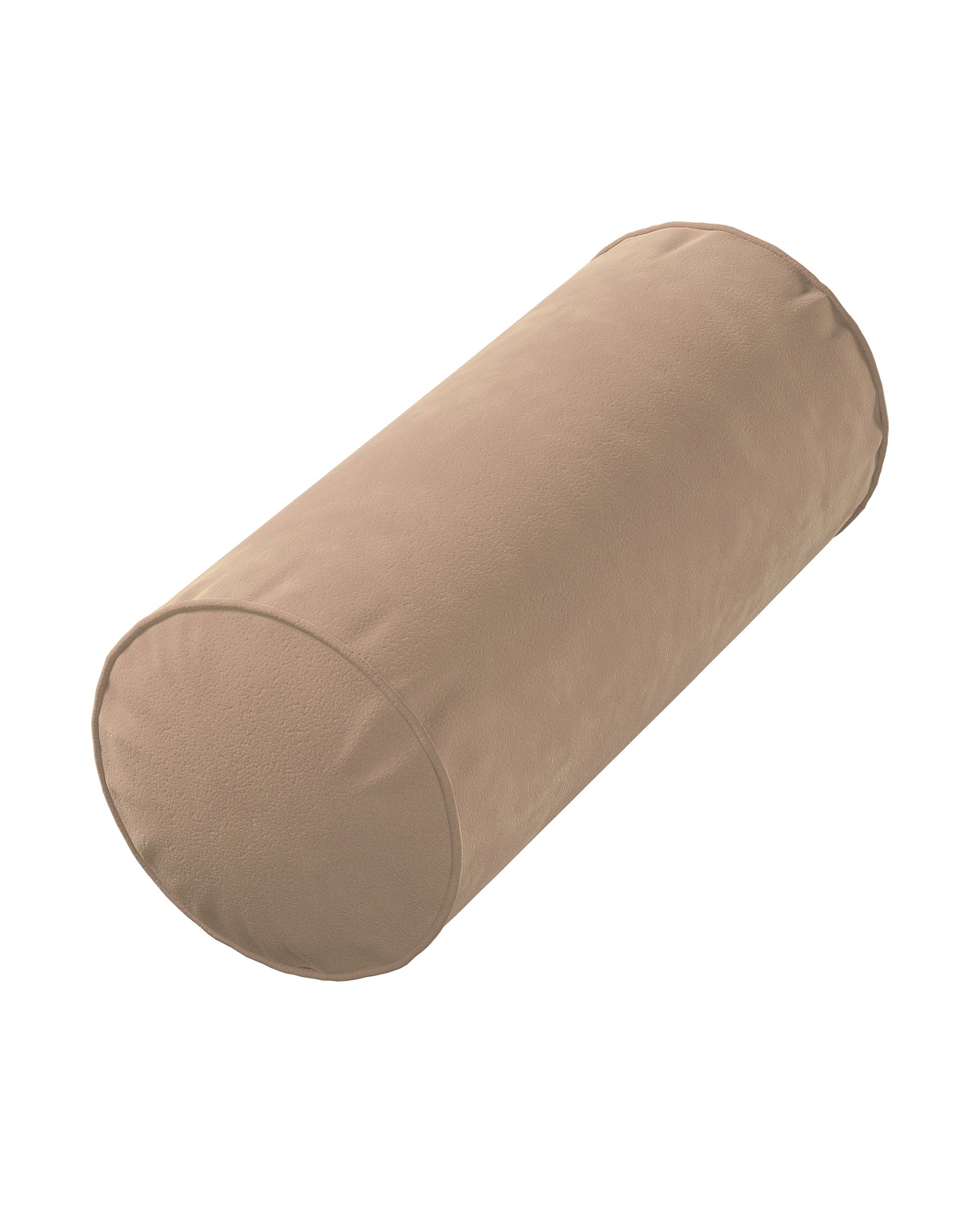 Bezug für Ektorp Rolle Farbe beige Stoff glänzend, samt