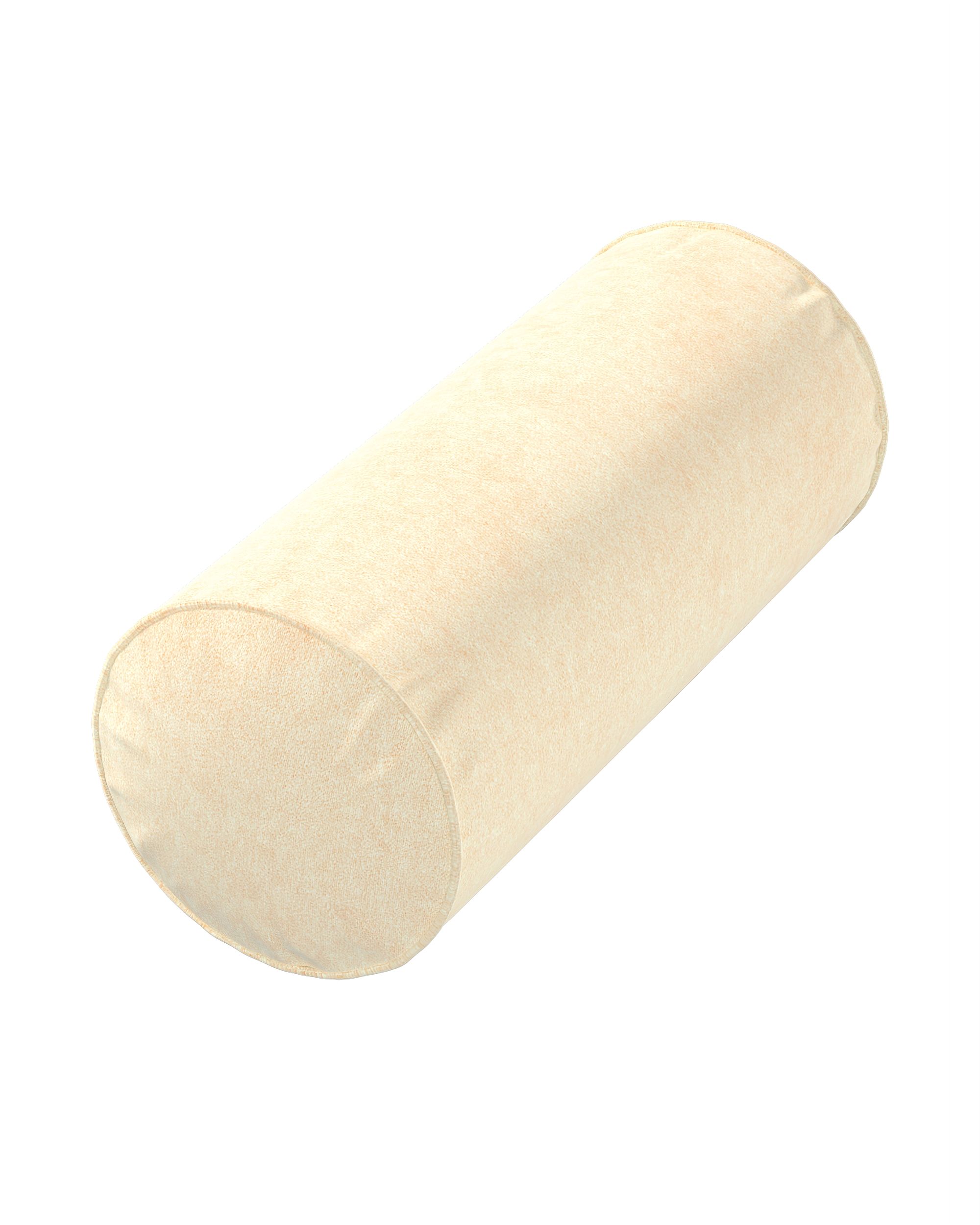 Bezug für Ektorp Rolle Farbe ecru Stoff glänzend, samt
